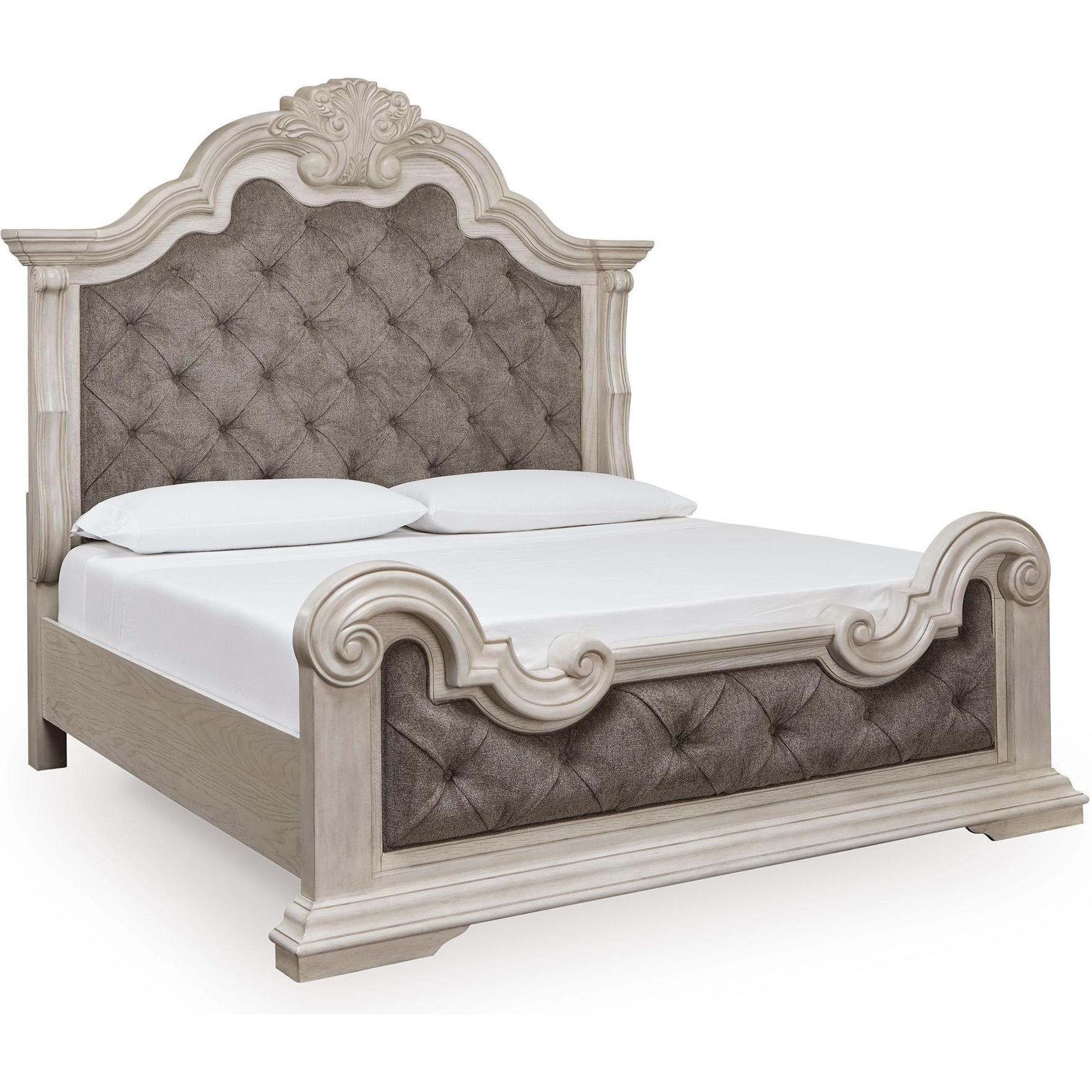 Signature Design by Ashley Bruchandi PCB948B2 Queen Upholstered Panel Bed IMAGE 1
