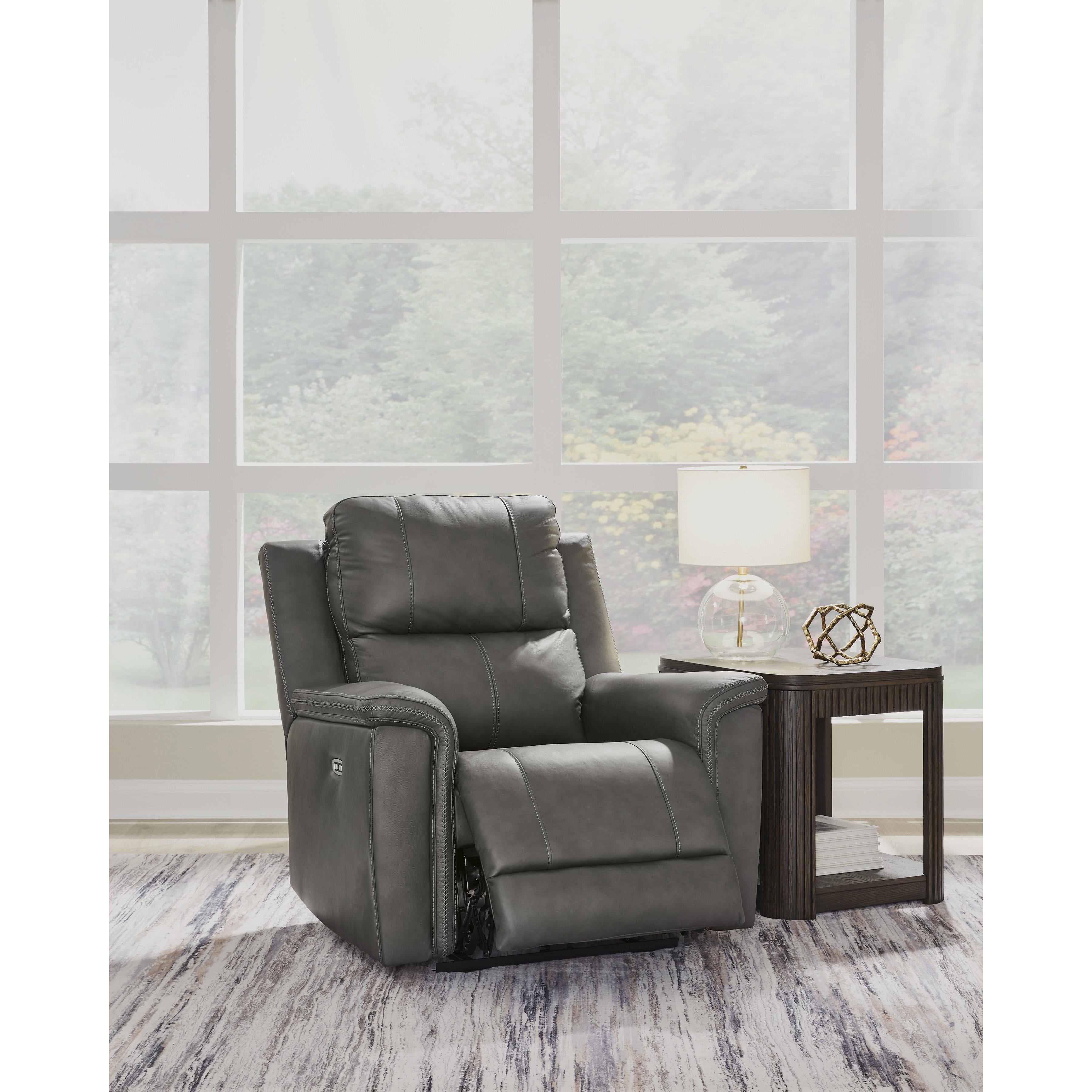 Signature Design by Ashley Bleckley PCU1200013 Power Recliner with Adjustable Headrest IMAGE 7