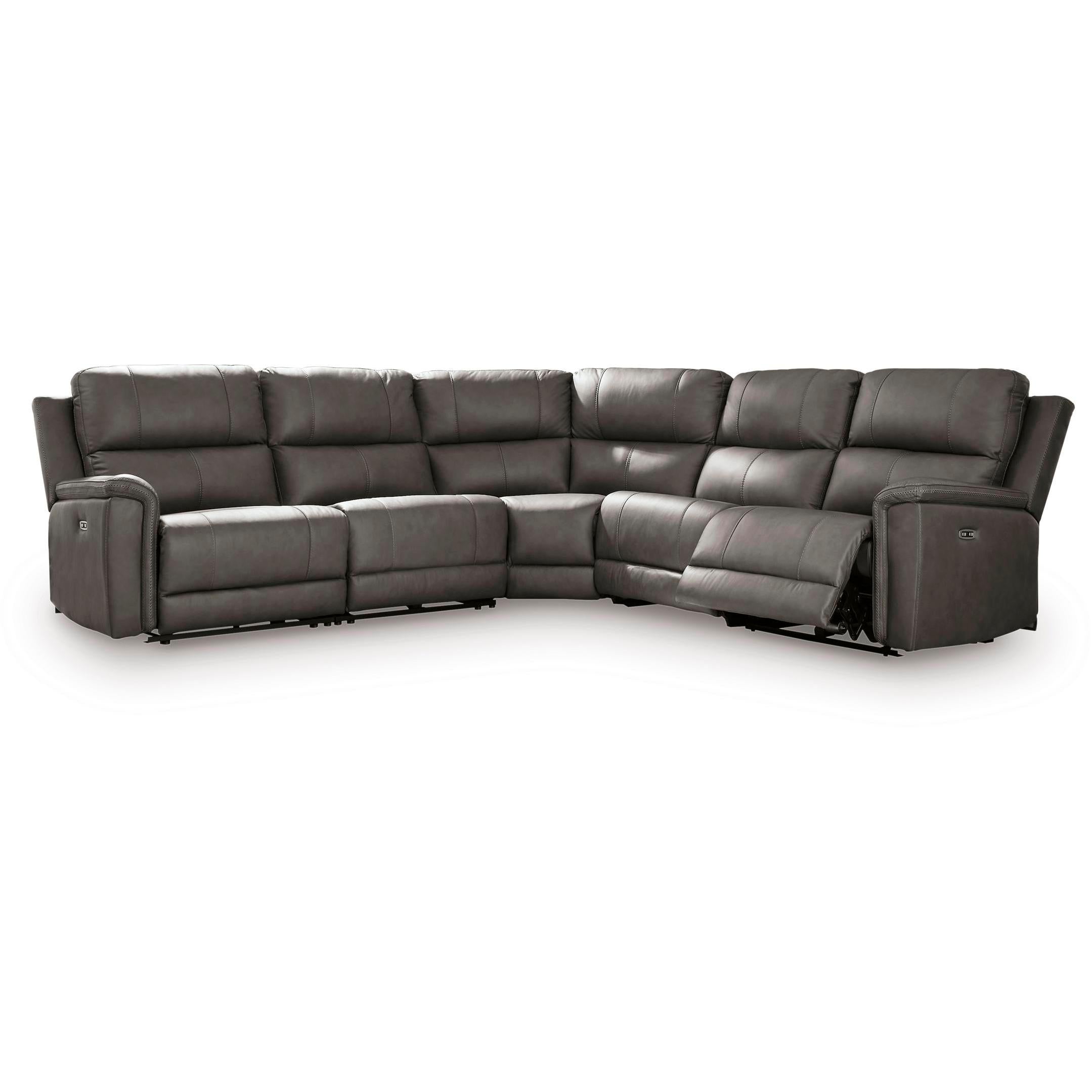 Signature Design by Ashley Bleckley PCU12000S4 5 pc Power Reclining Sectional IMAGE 1