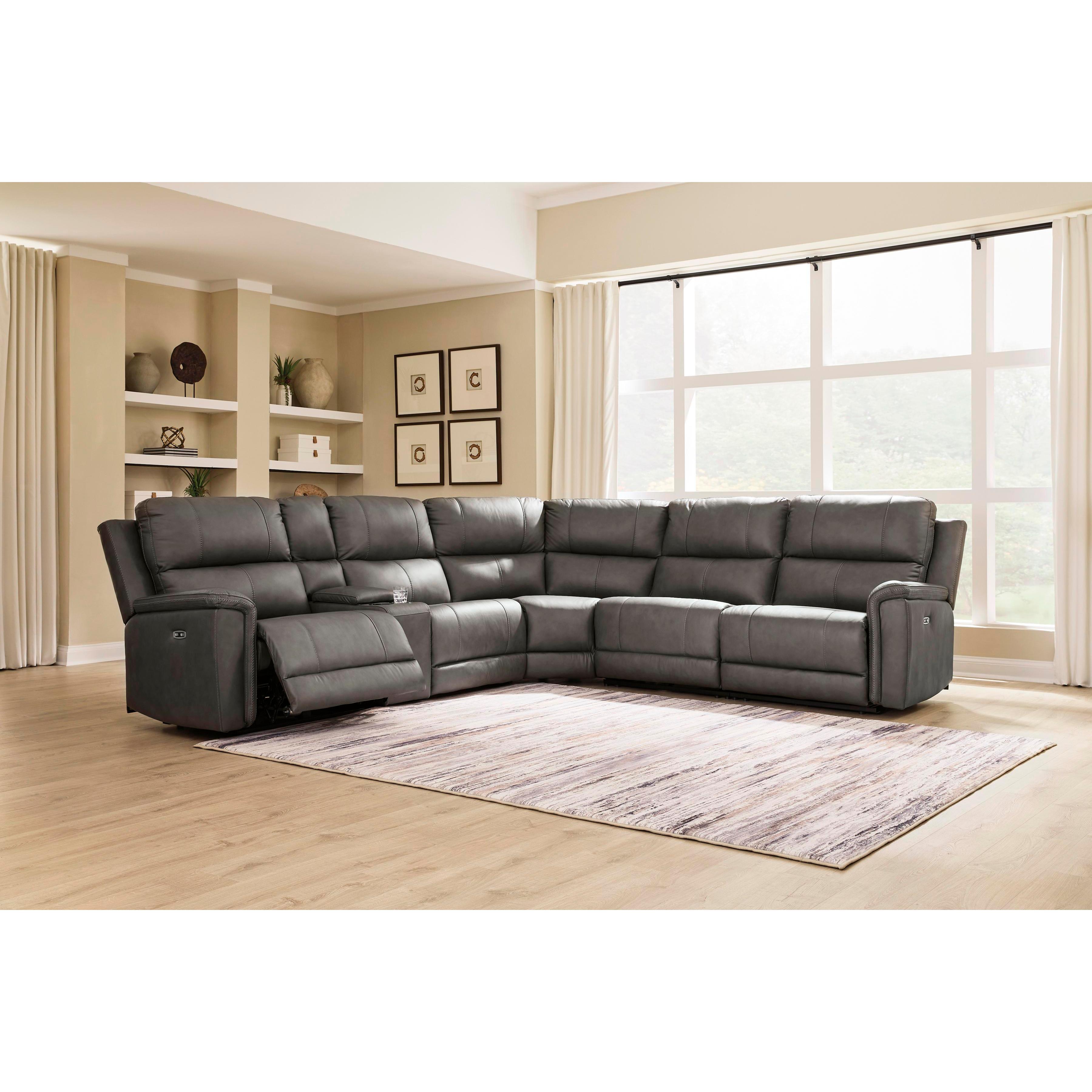 Signature Design by Ashley Bleckley PCU12000S5 6 pc Power Reclining Sectional IMAGE 2