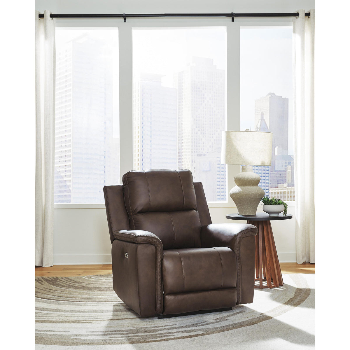 Signature Design by Ashley Bleckley PCU1200113 Power Recliner with Adjustable Headrest IMAGE 6