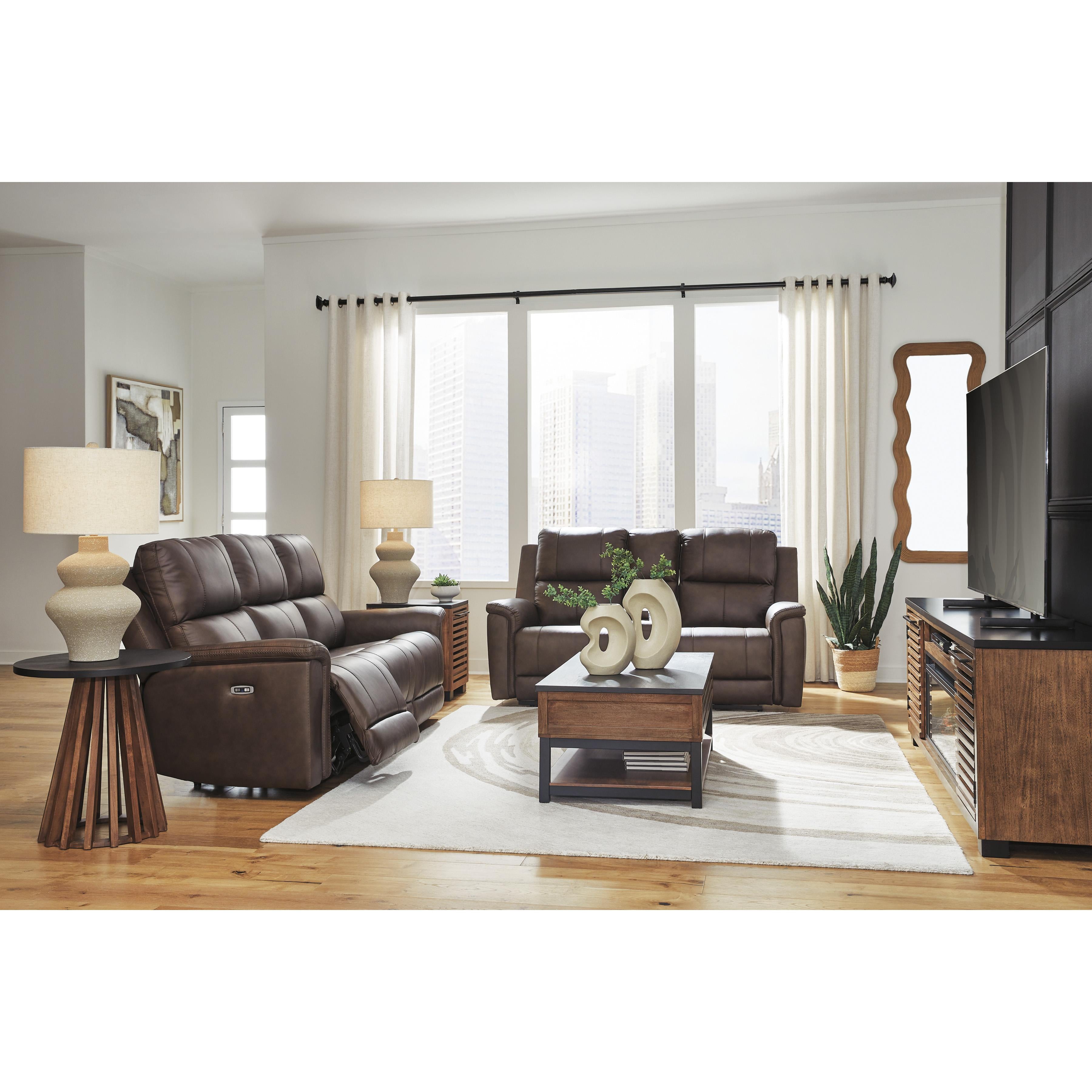Signature Design by Ashley Bleckley PCU1200118 Power Reclining Loveseat with Console and Adjustable Headrest IMAGE 10