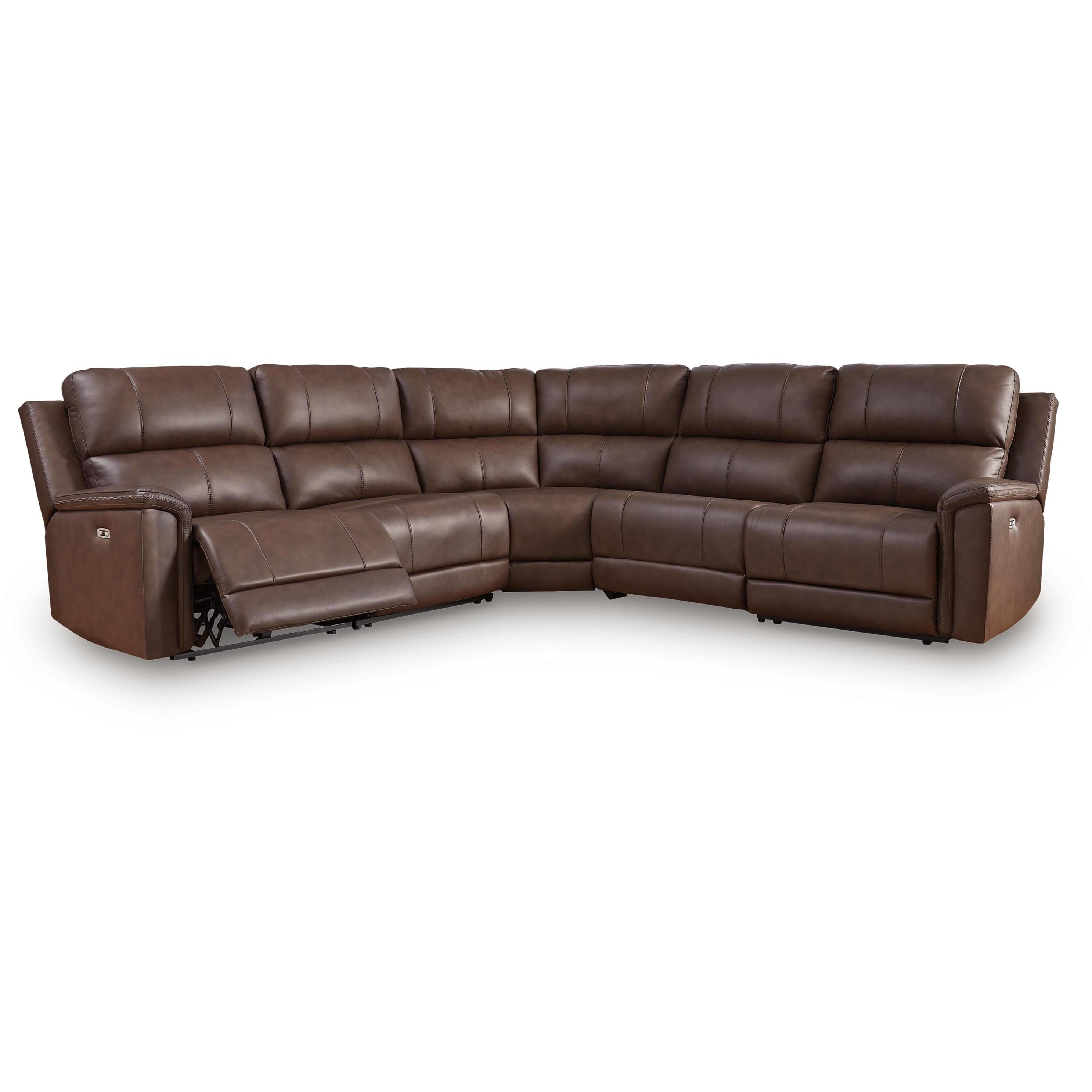 Signature Design by Ashley Bleckley PCU12001S4 5 pc Power Reclining Sectional IMAGE 1