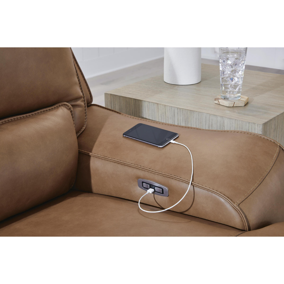 Signature Design by Ashley DeepWakes PCU62606S21 2 pc Reclining Loveseat IMAGE 2