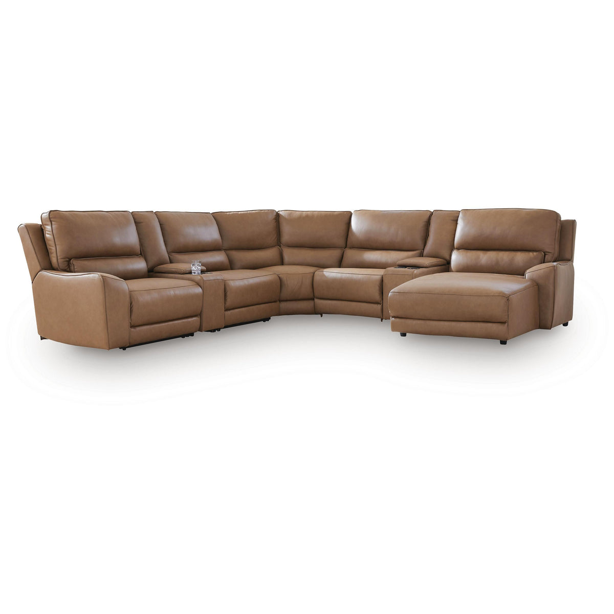 Signature Design by Ashley DeepWakes PCU62606S30 7 pc Reclining Sectional with Chaise and Storage Consoles IMAGE 1