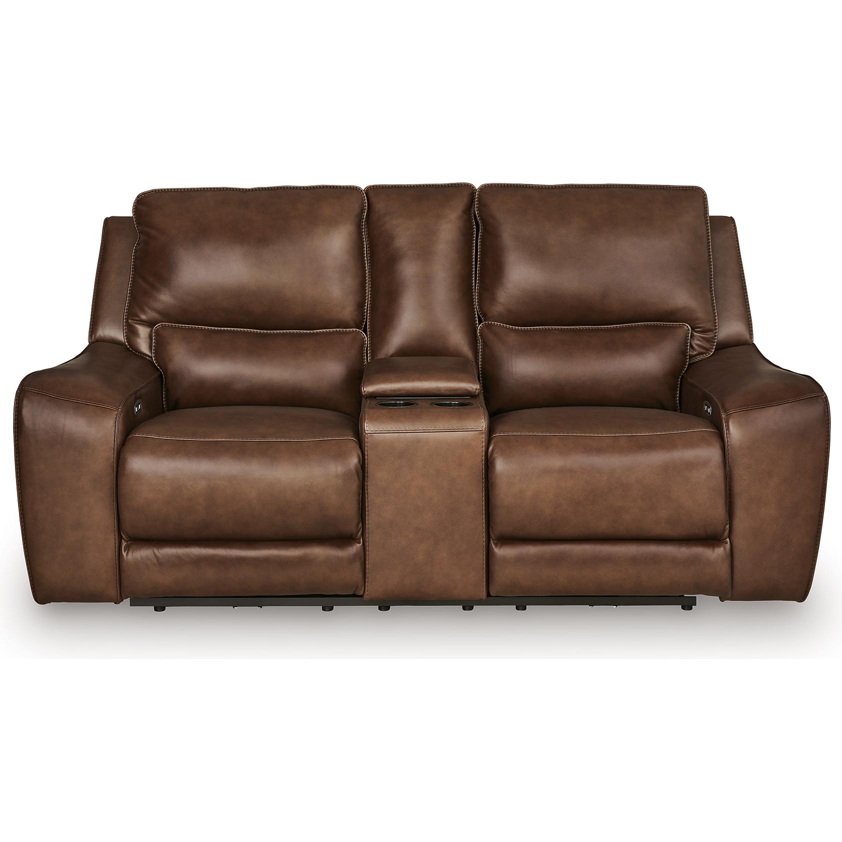 Signature Design by Ashley DeepWakes PCU6260718 Power Reclining Loveseat with Console and Adjustable Headrest IMAGE 2