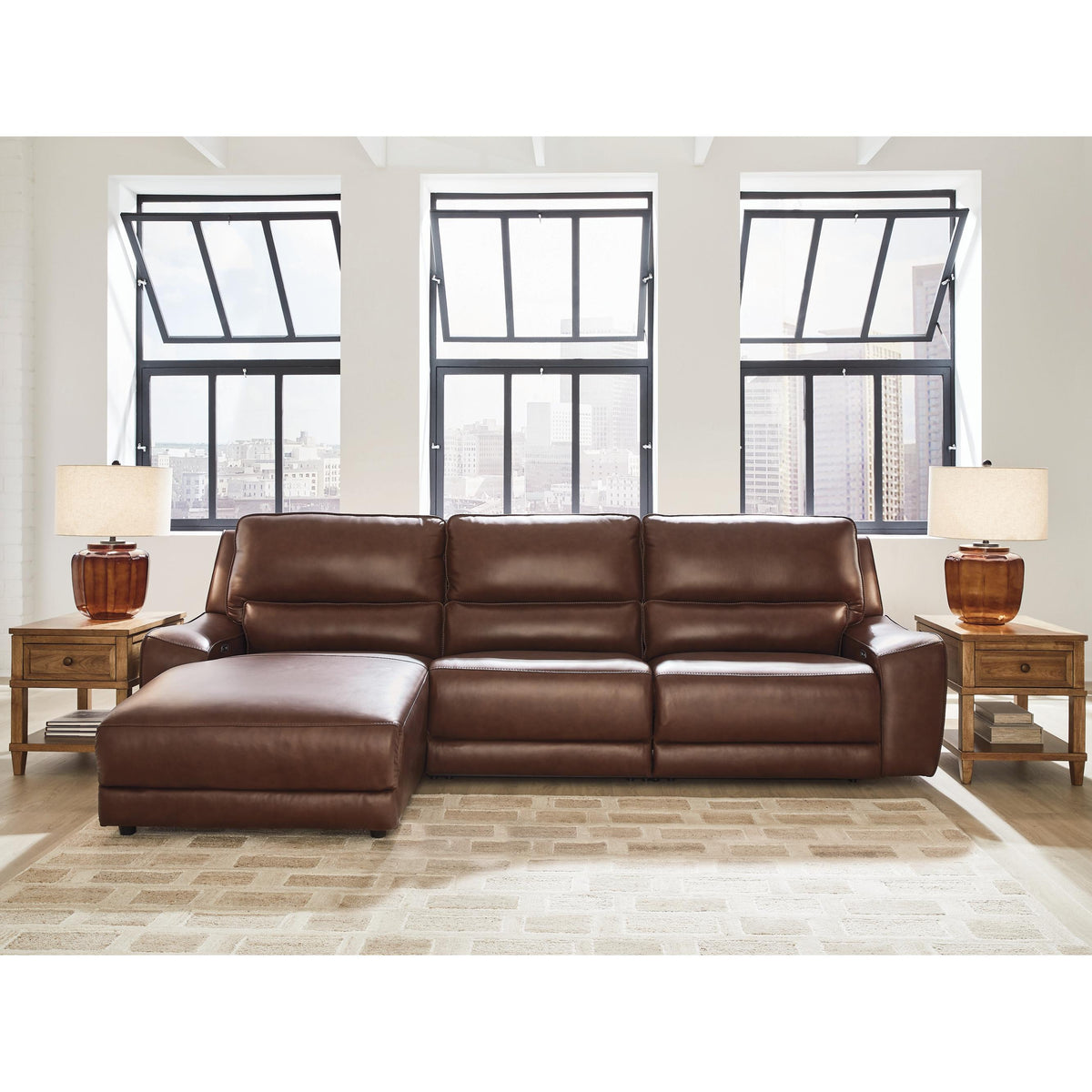 Signature Design by Ashley DeepWakes PCU62607S23 3 pc Reclining Sofa Chaise IMAGE 2