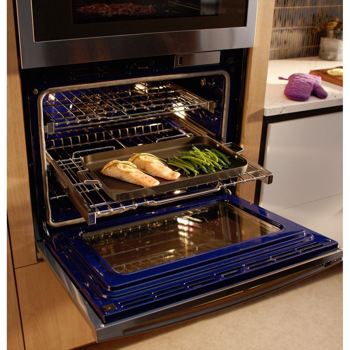 GE Profile 30-inch Combination Double Wall Oven with Advantium® Technology PT9900SWSS IMAGE 8