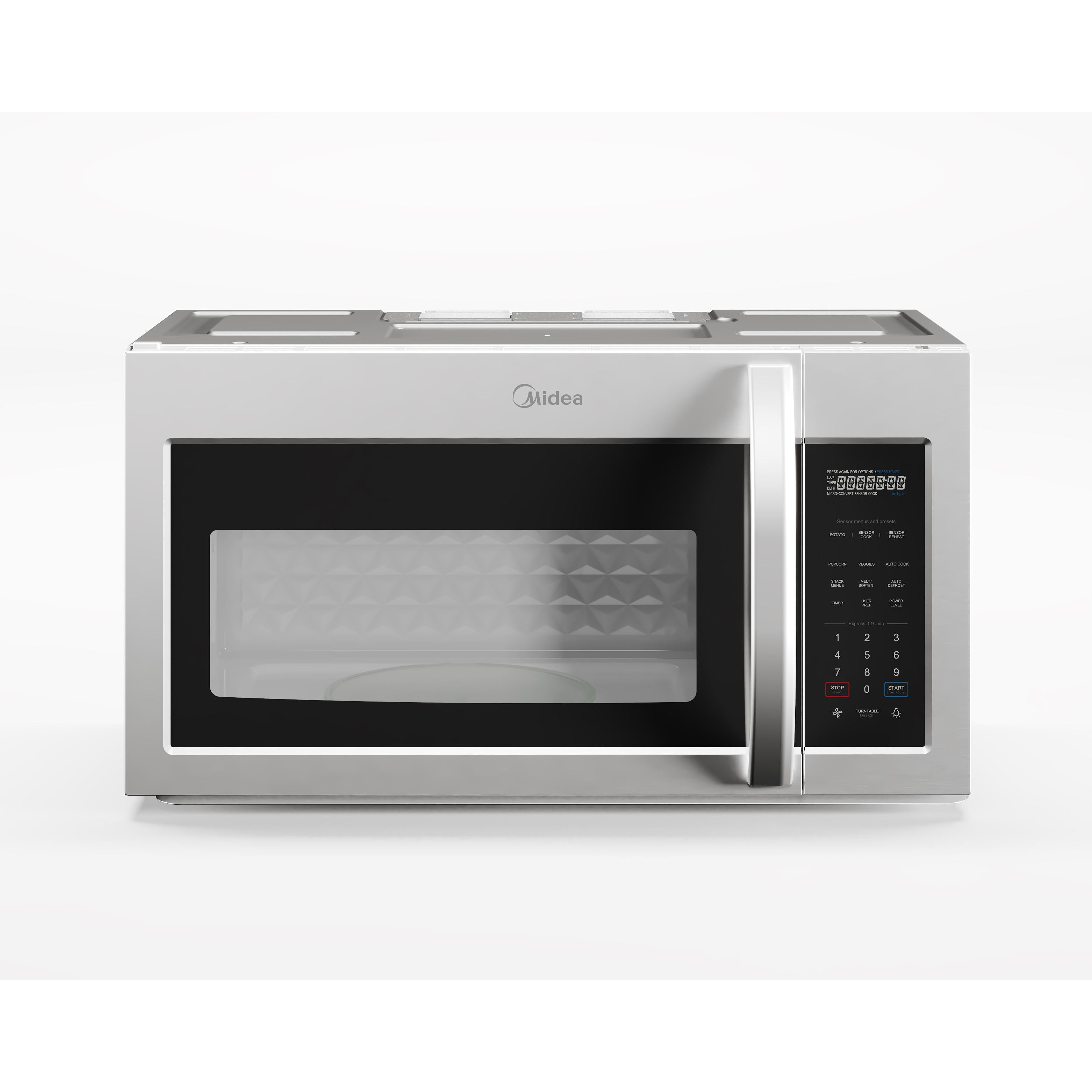 Midea 30-inch, 1.7 cu. ft. Over-the-Range Microwave Oven with LED Lighting MMO17S12ASTC IMAGE 9