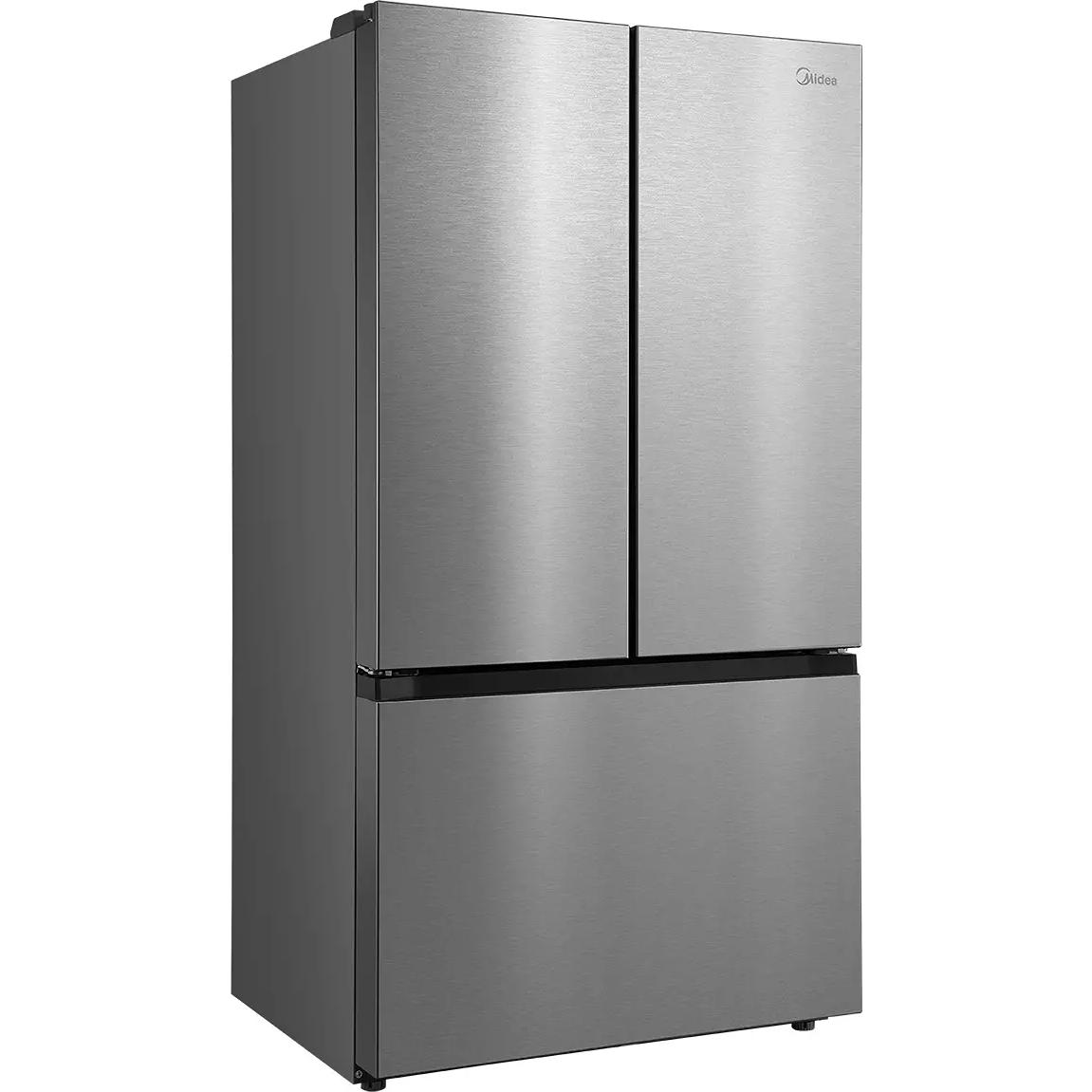 Midea 36-inch, 26.5 cu. ft. Counter-Depth French 3-Door Refrigerator with AutoFill Pitcher and Dual Ice Maker MRF27I6BST IMAGE 1