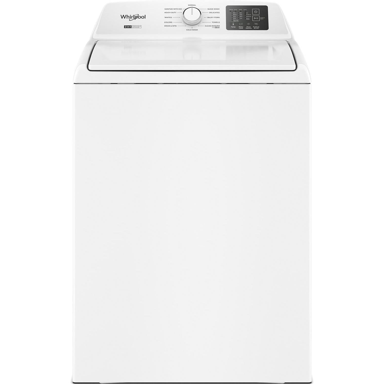 Whirlpool 4.8 Cu. Ft. Top Load Washer with 2-in-1 Removable Agitator WTW4107SW IMAGE 1