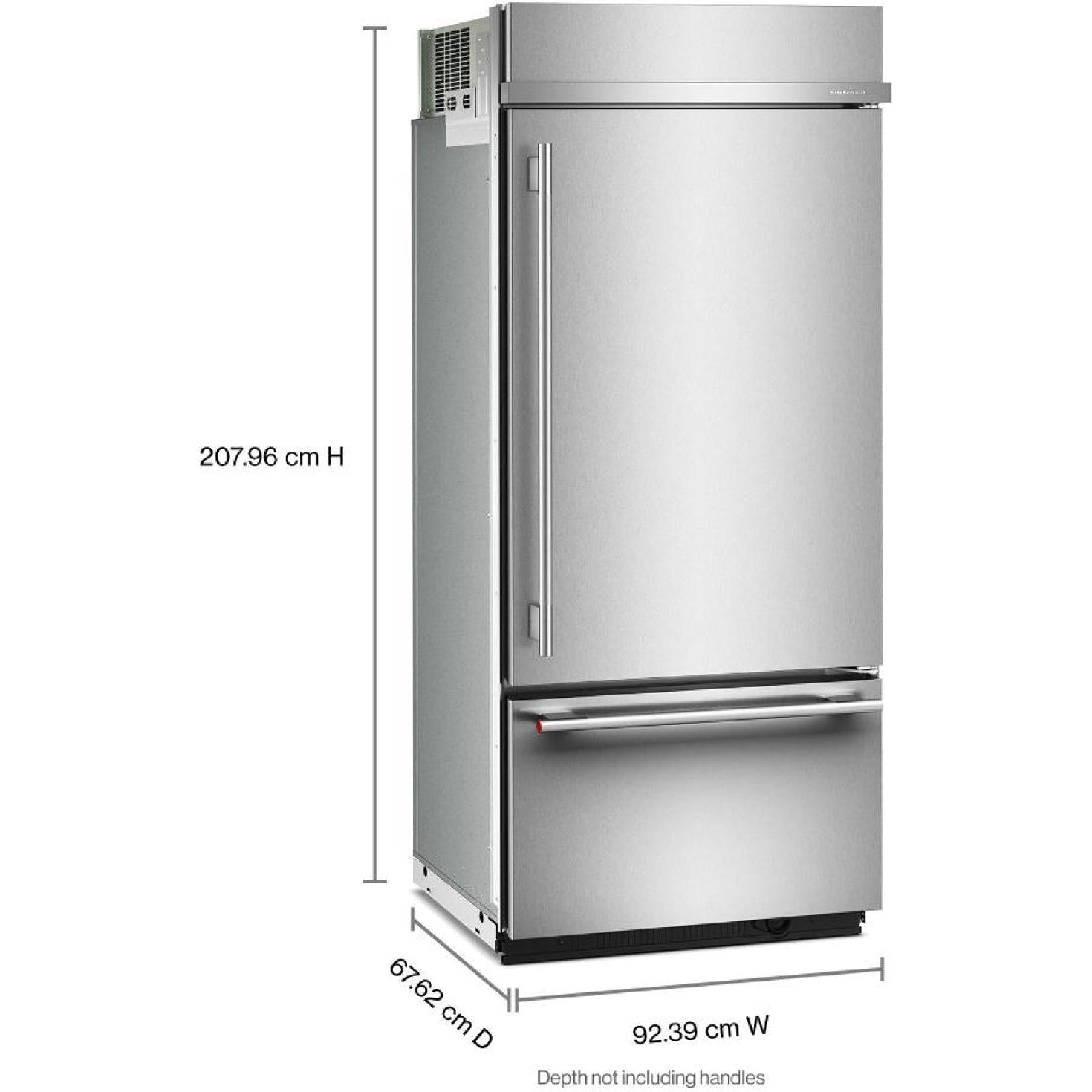 KitchenAid 36-inch, 20.8 cu. ft. Built-in Bottom Freezer Refrigerator KBBR336SPS IMAGE 16