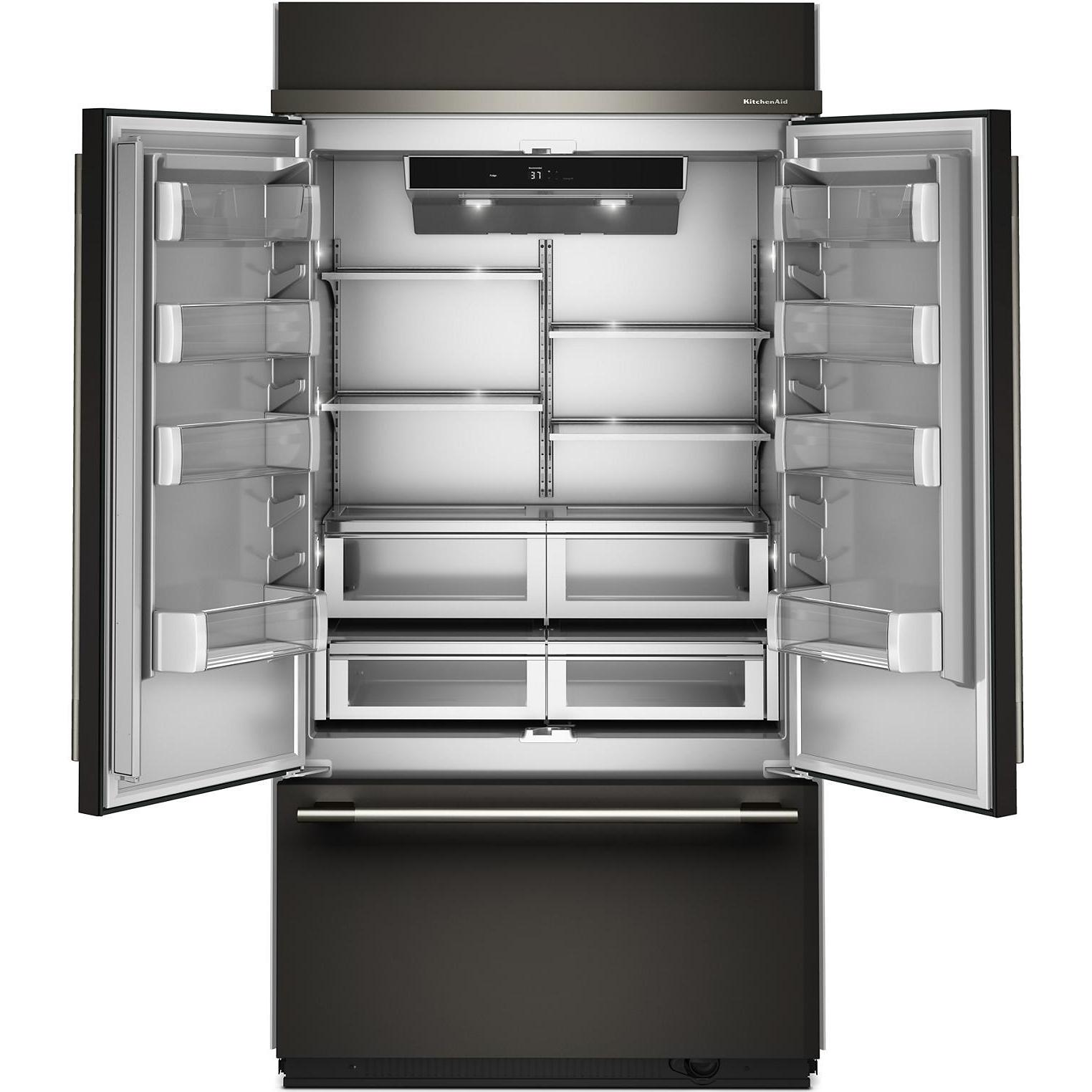 KitchenAid 42-inch, 24.2 cu. ft. Built-in French 3-Door Refrigerator KBFN542SBE IMAGE 3