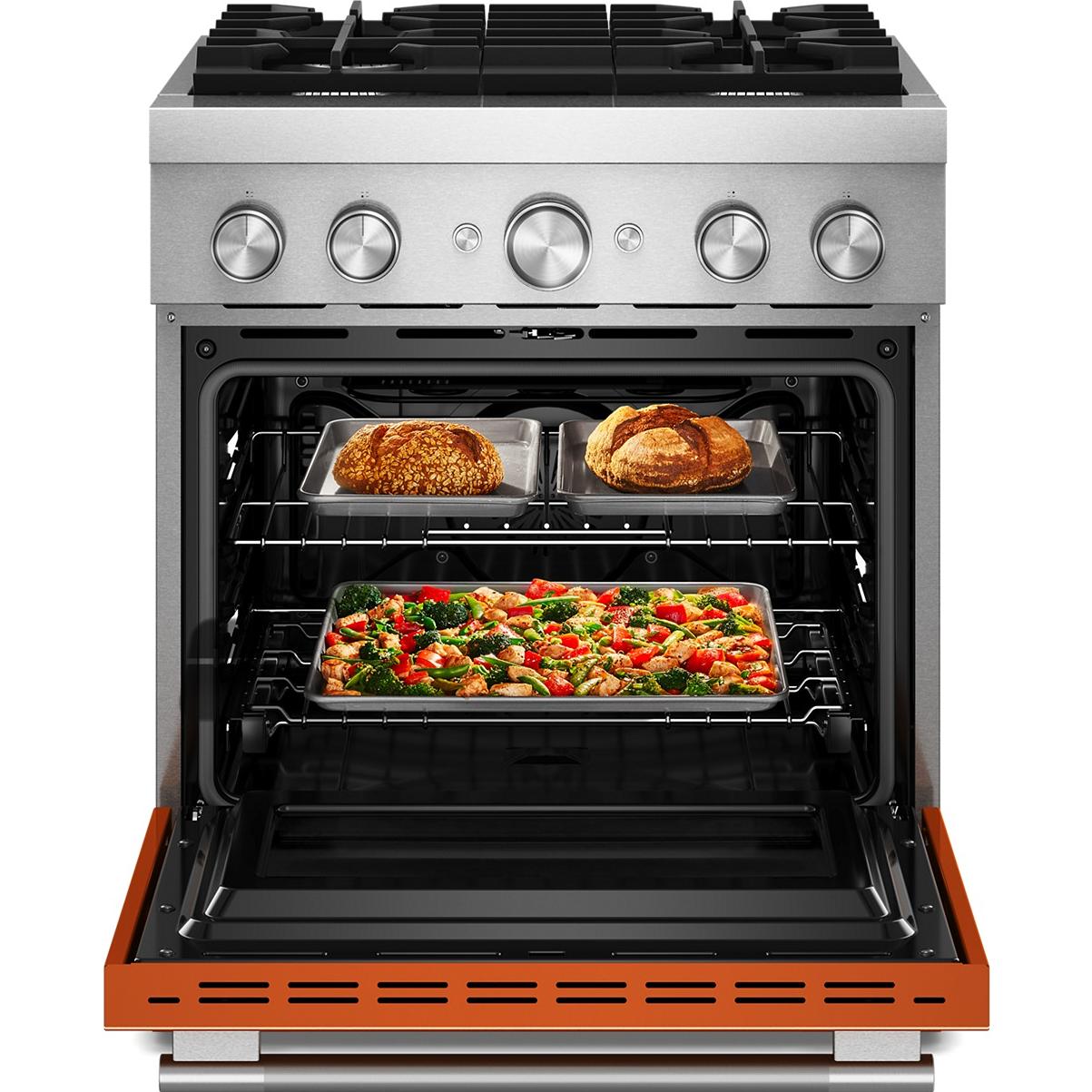 KitchenAid 30-inch Freestanding Commercial-Style Dual-Fuel Range KFDS930SSC IMAGE 2