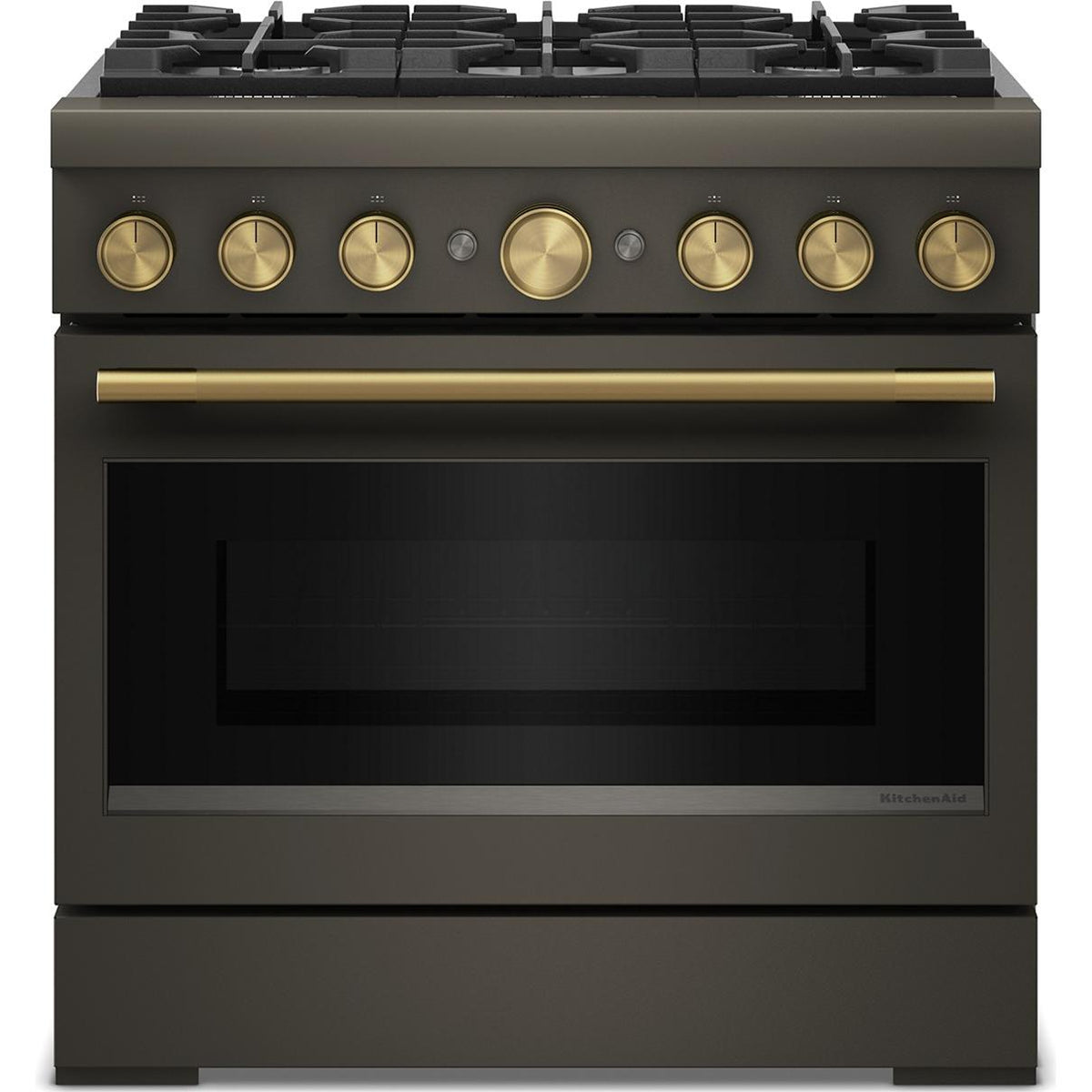 KitchenAid 36-inch Freestanding Commercial-Style Dual-Fuel Range KFDS936SBE IMAGE 1