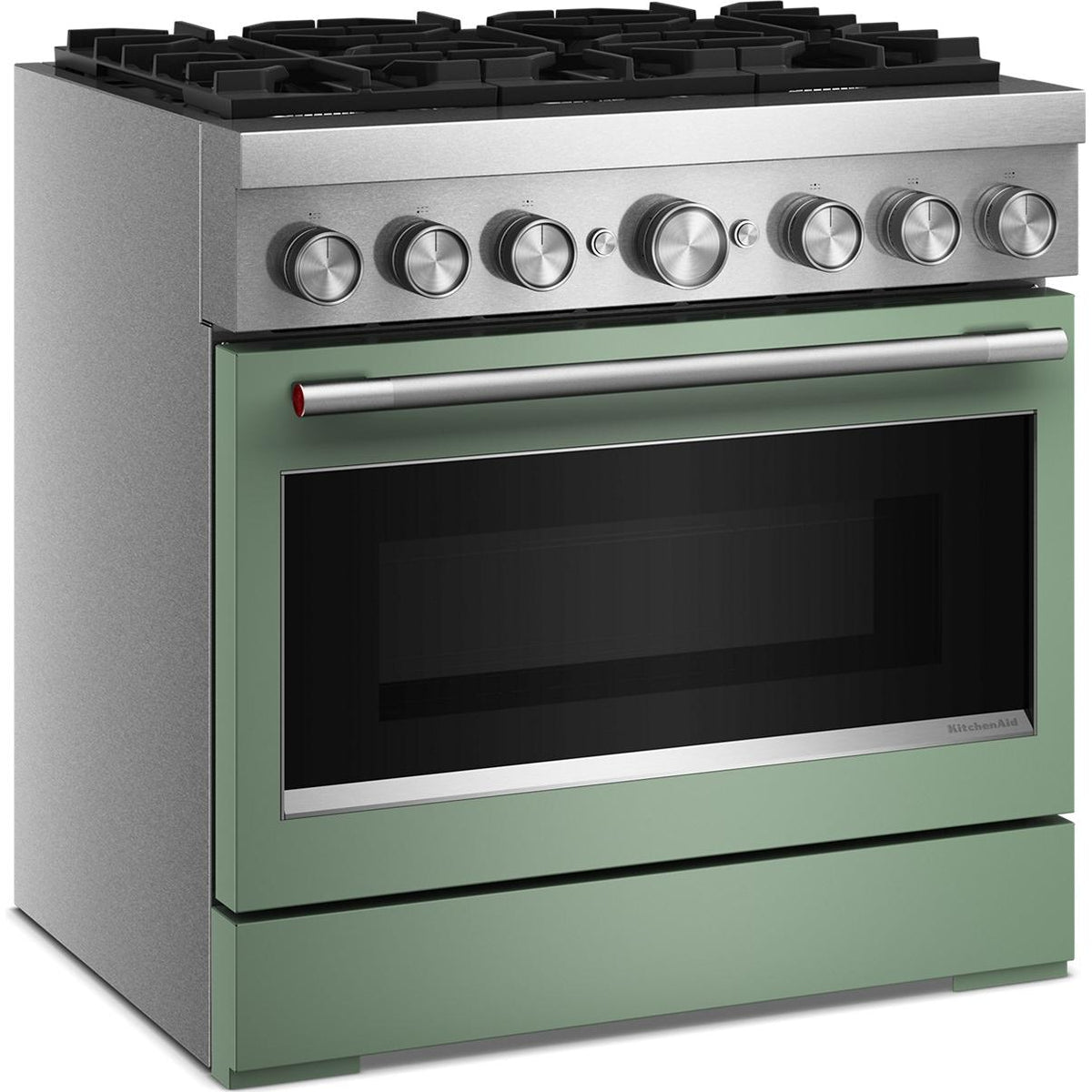 KitchenAid 36-inch, 5.1 cu. ft. Freestanding Commercial-Style Dual-Fuel Range with Even-Heat™ True Convection KFDS936SDC IMAGE 6