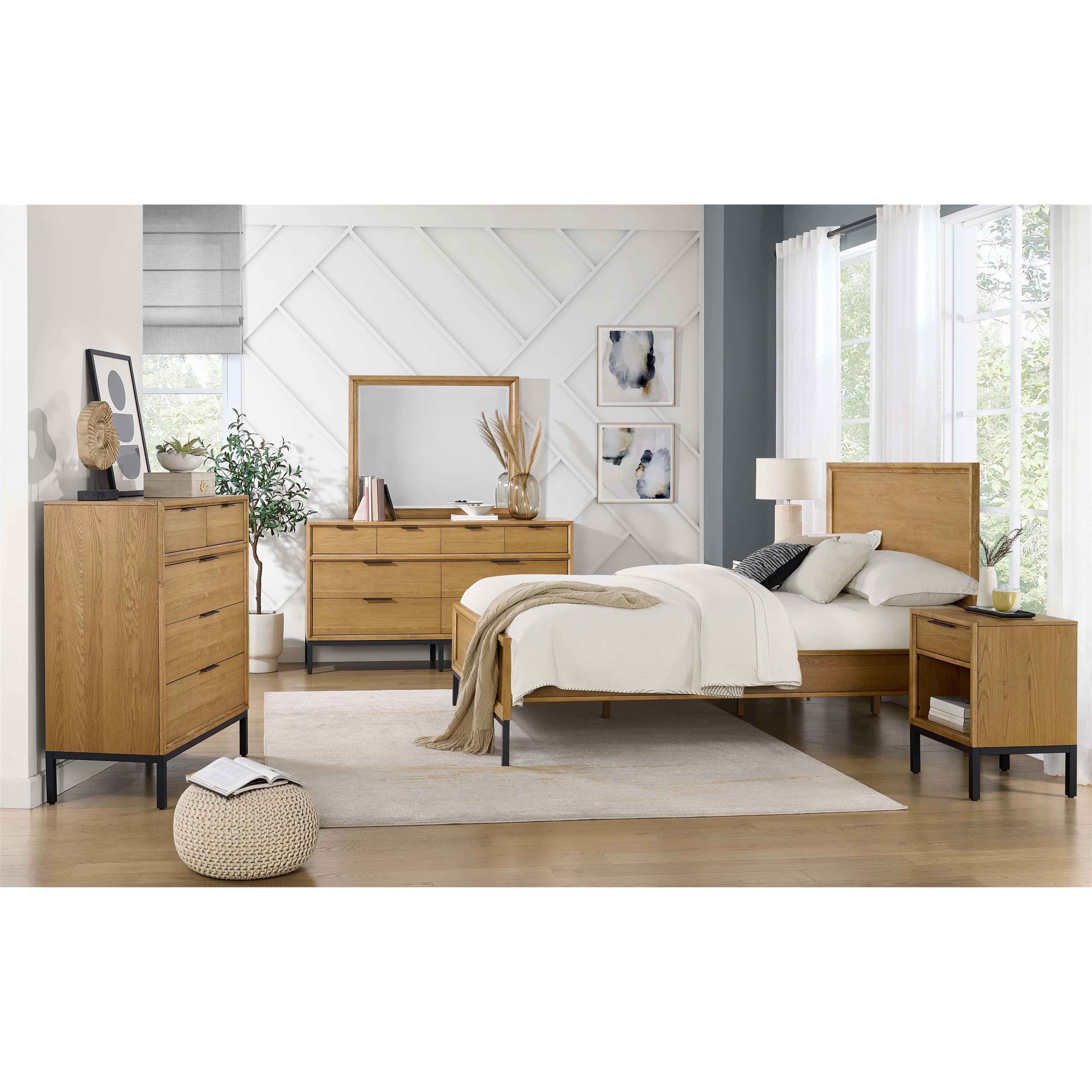 Intercon Furniture Newport 1-Drawer Nightstand NP-BR-5401-NTO-C IMAGE 6