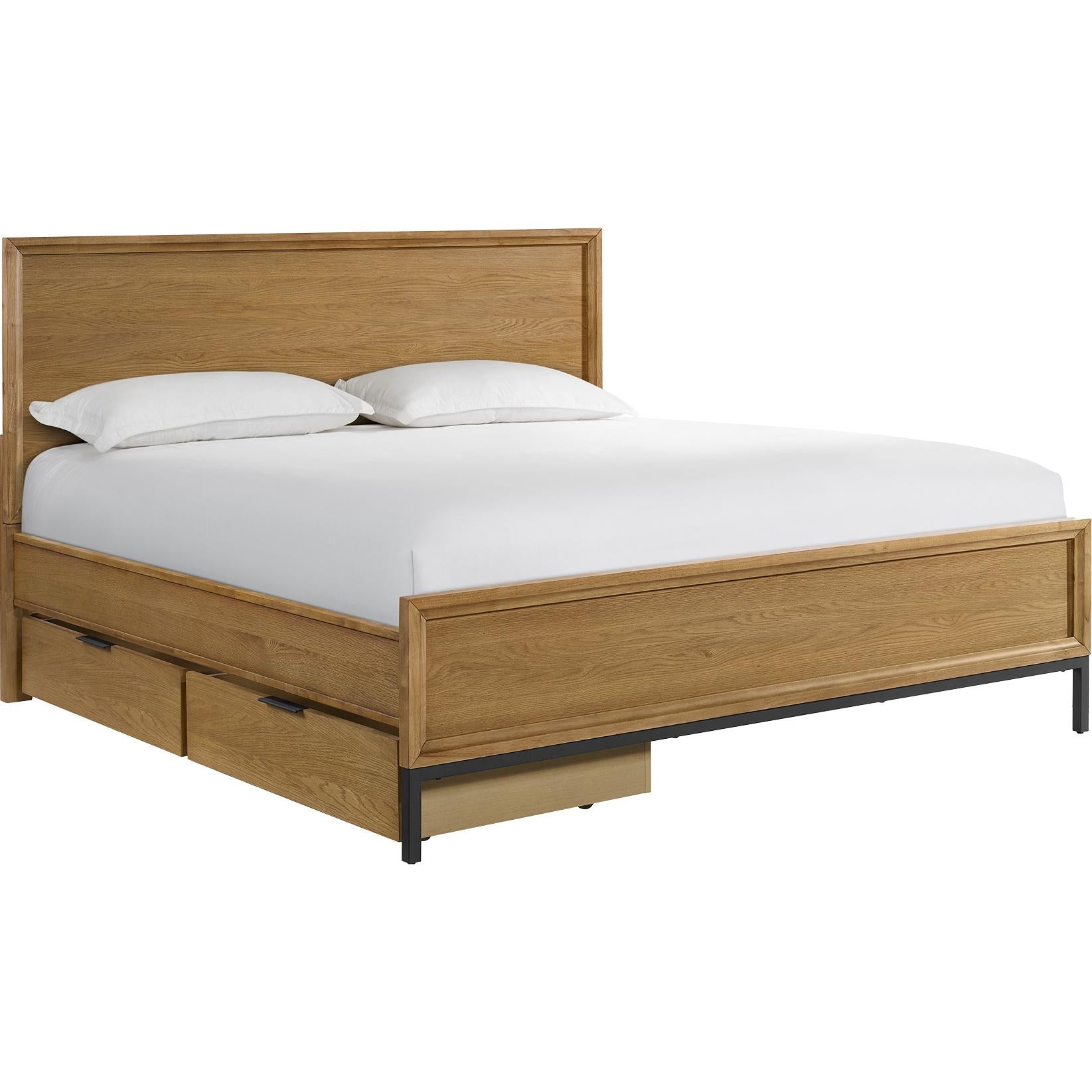 Intercon Furniture Newport Queen Platform Bed NP-BR-5464Q-NTO-C IMAGE 2