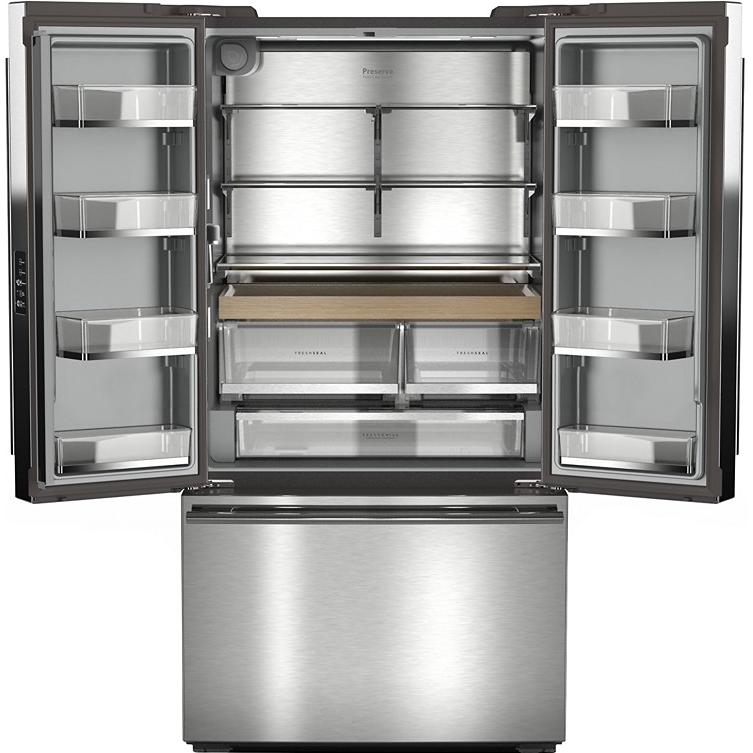 KitchenAid 36-inch, 24 cu. ft. Counter-Dept French 3-Door Refrigerator with Internal Water Dispenser and Ice Maker KRFC236SPS IMAGE 2