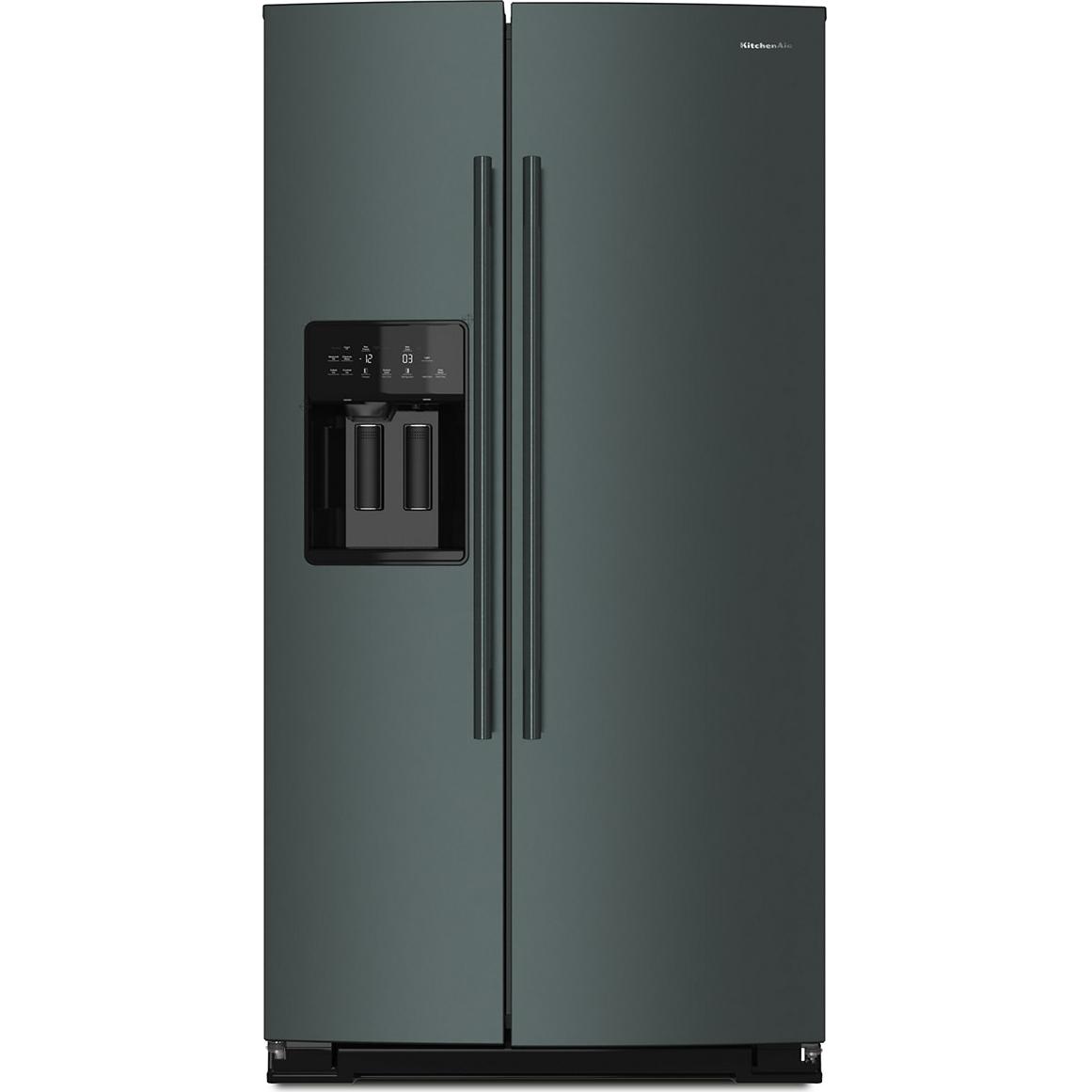 KitchenAid 36-inch, 21 cu. ft. Counter-Depth, Side-by-Side Refrigerator with Ice and Water Dispenser KRSC536RJP IMAGE 1