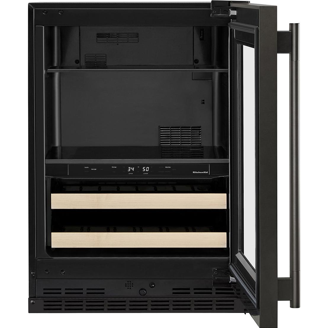 KitchenAid 4.89 cu. ft. Undercounter Beverage Center with Two Zones KUBR524SBE IMAGE 2