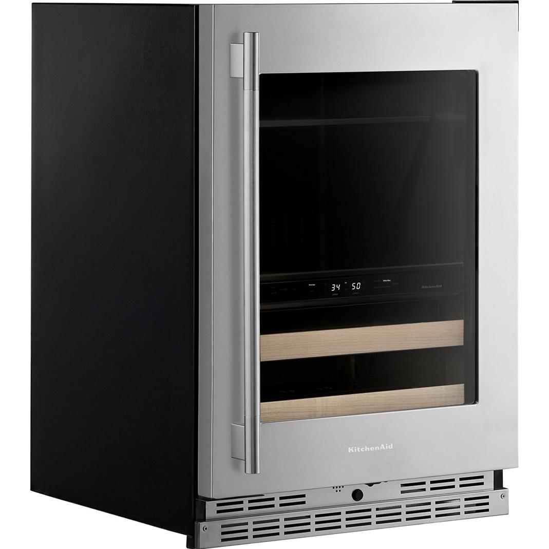 KitchenAid 4.89 cu. ft. Undercounter Beverage Center with Two Zones KUBR524SPS IMAGE 3