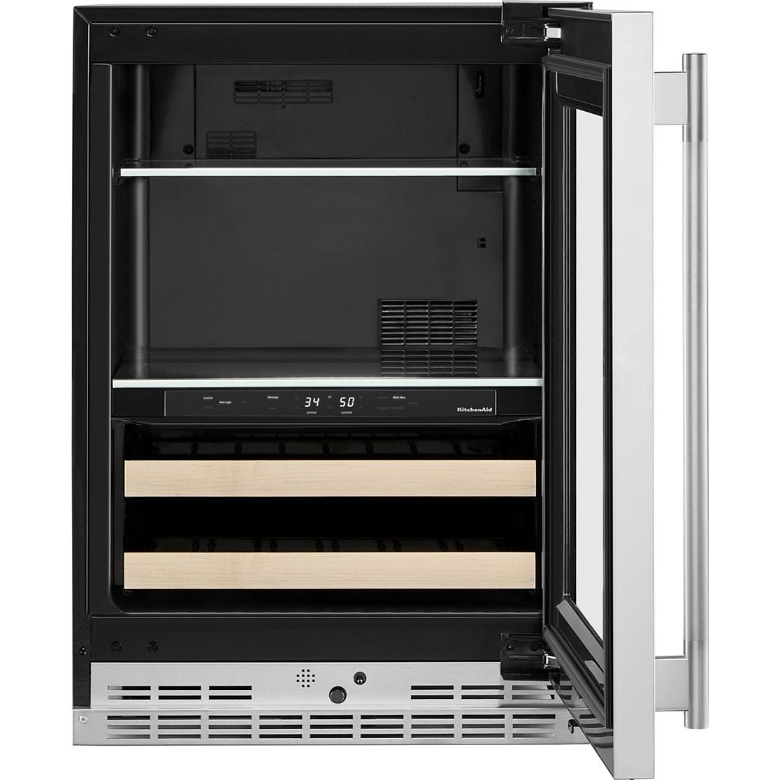 KitchenAid 4.89 cu. ft. Undercounter Beverage Center with Two Zones KUBR524SPS IMAGE 8
