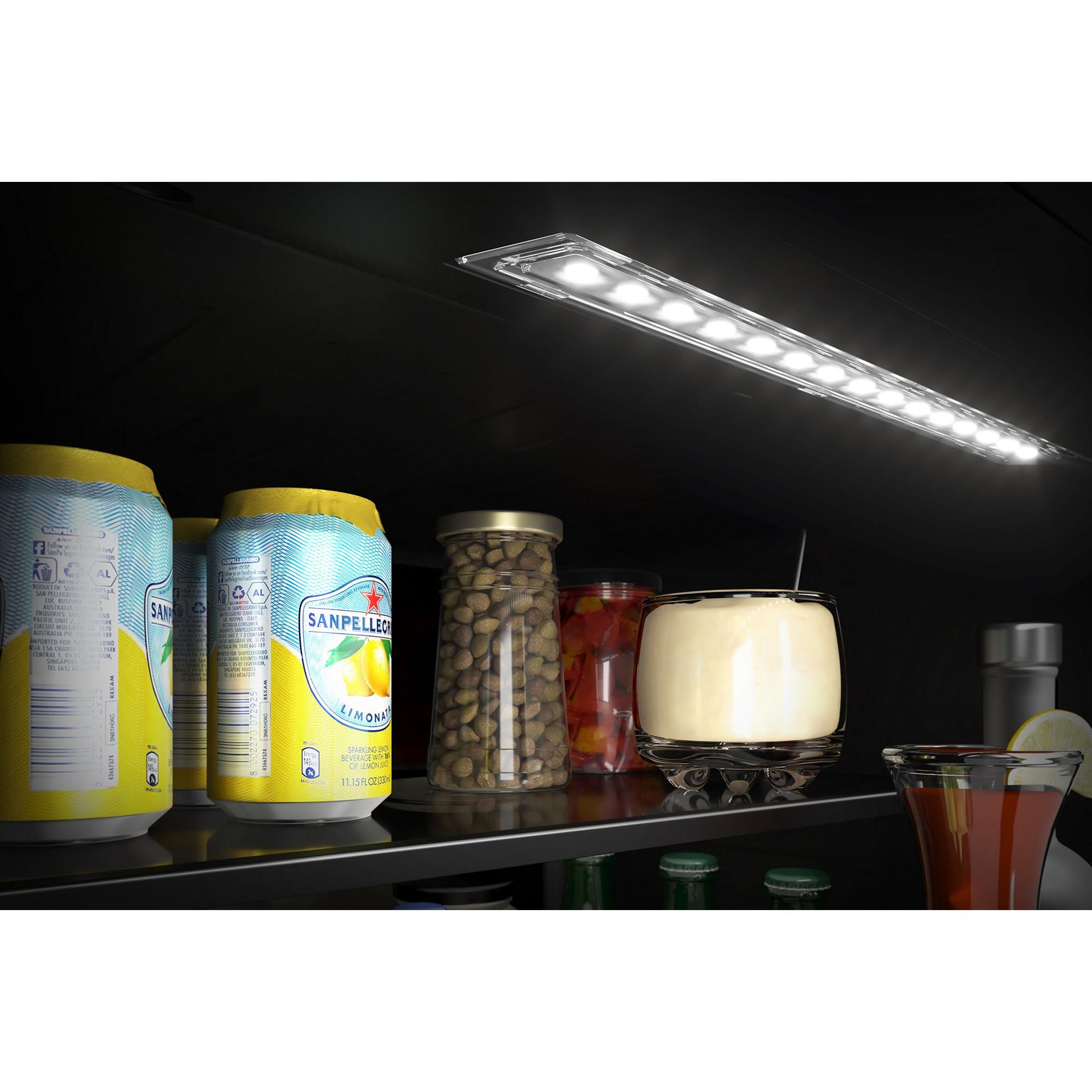 KitchenAid 4.8 cu. ft. Undercounter Beverage Center with Glass Door and Wood-Front Racks KUBL524SPS IMAGE 5
