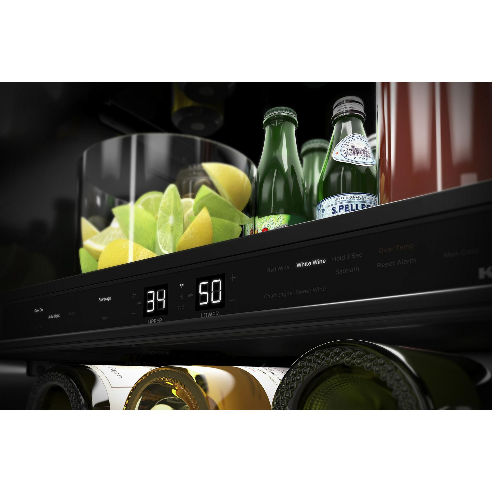 KitchenAid 4.8 cu. ft. Undercounter Beverage Center with Glass Door and Wood-Front Racks KUBL524SPS IMAGE 6