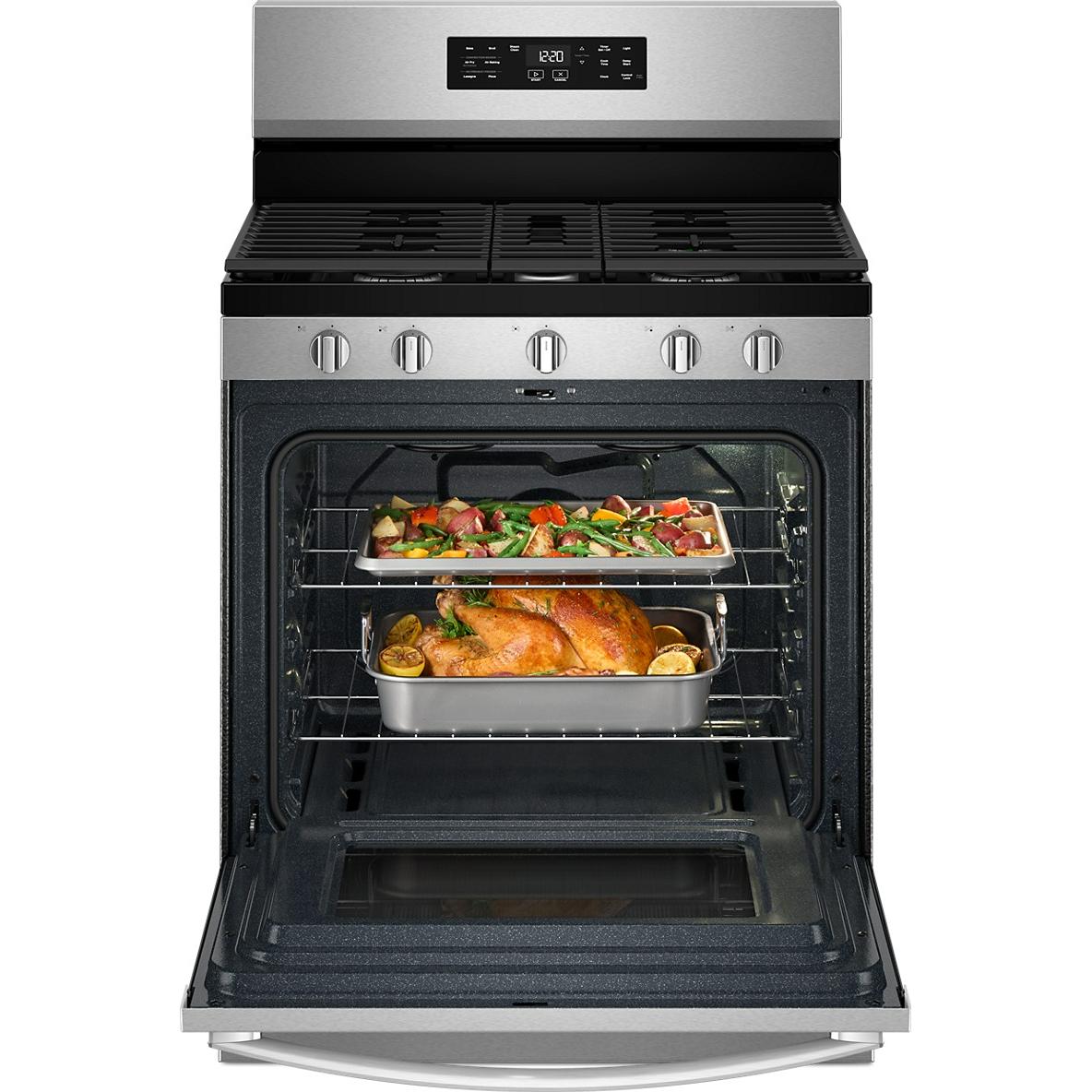 Whirlpool 30-inch Gas Range with Air Cooking Technology and Steam Clean WFGS4530SZ IMAGE 3