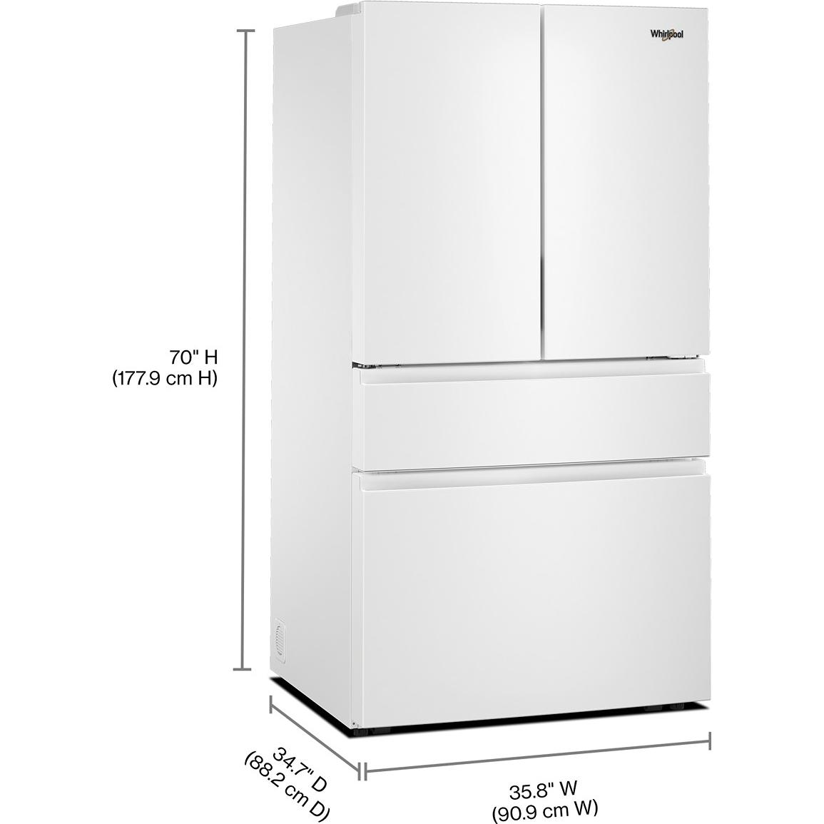 Whirlpool 36-inch French 4-Door Refrigerator WRMF3336SW IMAGE 9