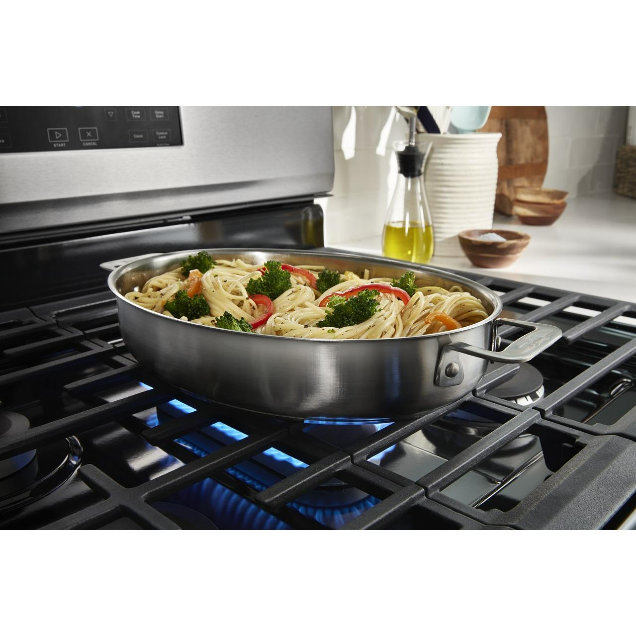 Whirlpool 30-inch Gas Range with Air Cooking Technology and Steam Clean WFGS4530SW IMAGE 10