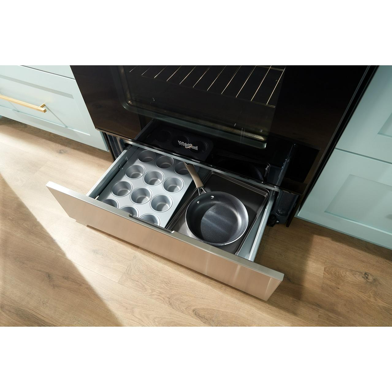Whirlpool 30-inch Gas Range with Air Cooking Technology and Steam Clean WFGS4530SW IMAGE 11
