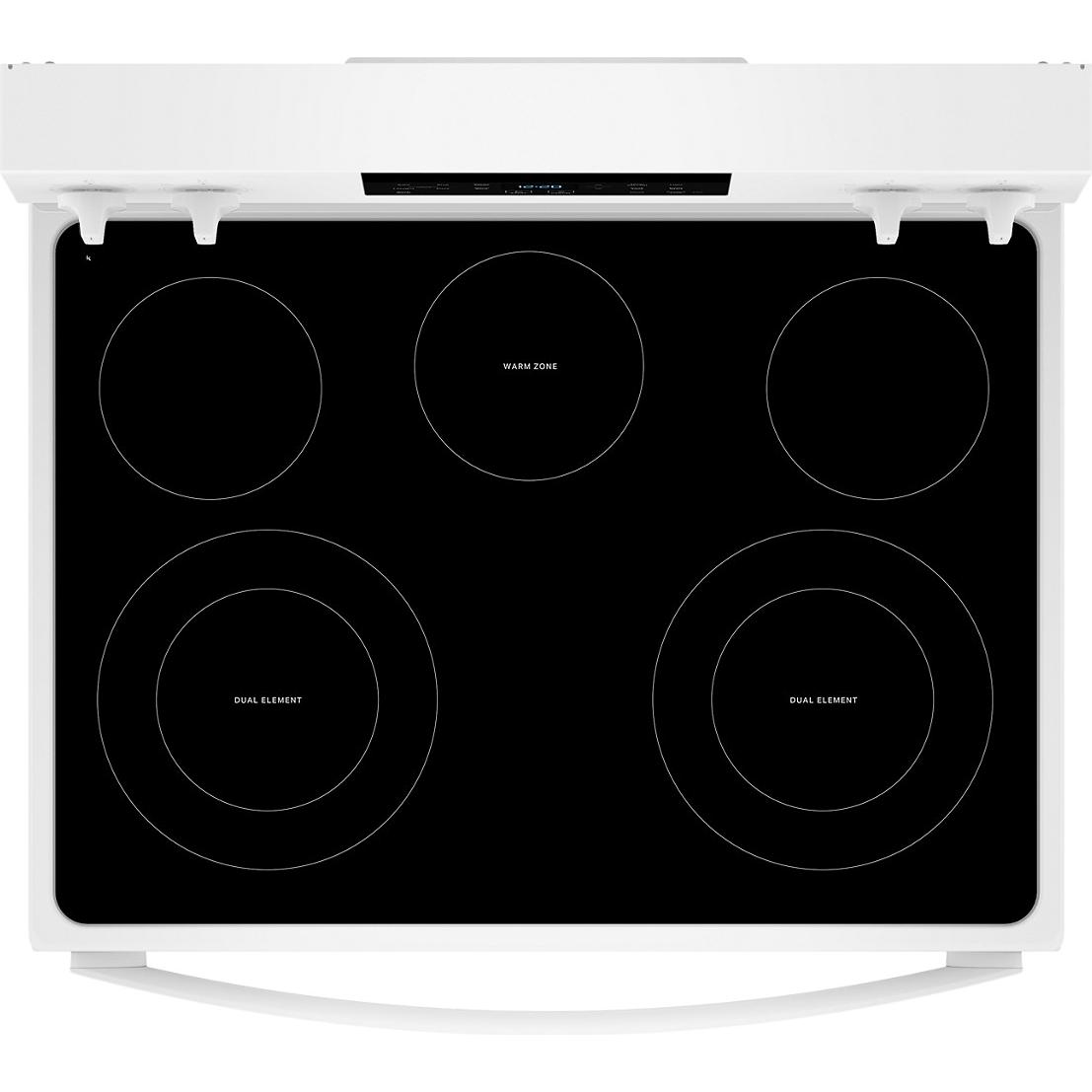 Whirlpool 30-inch Electric Range with Air Cooking Technology and Steam Clean YWFES4530SW IMAGE 2