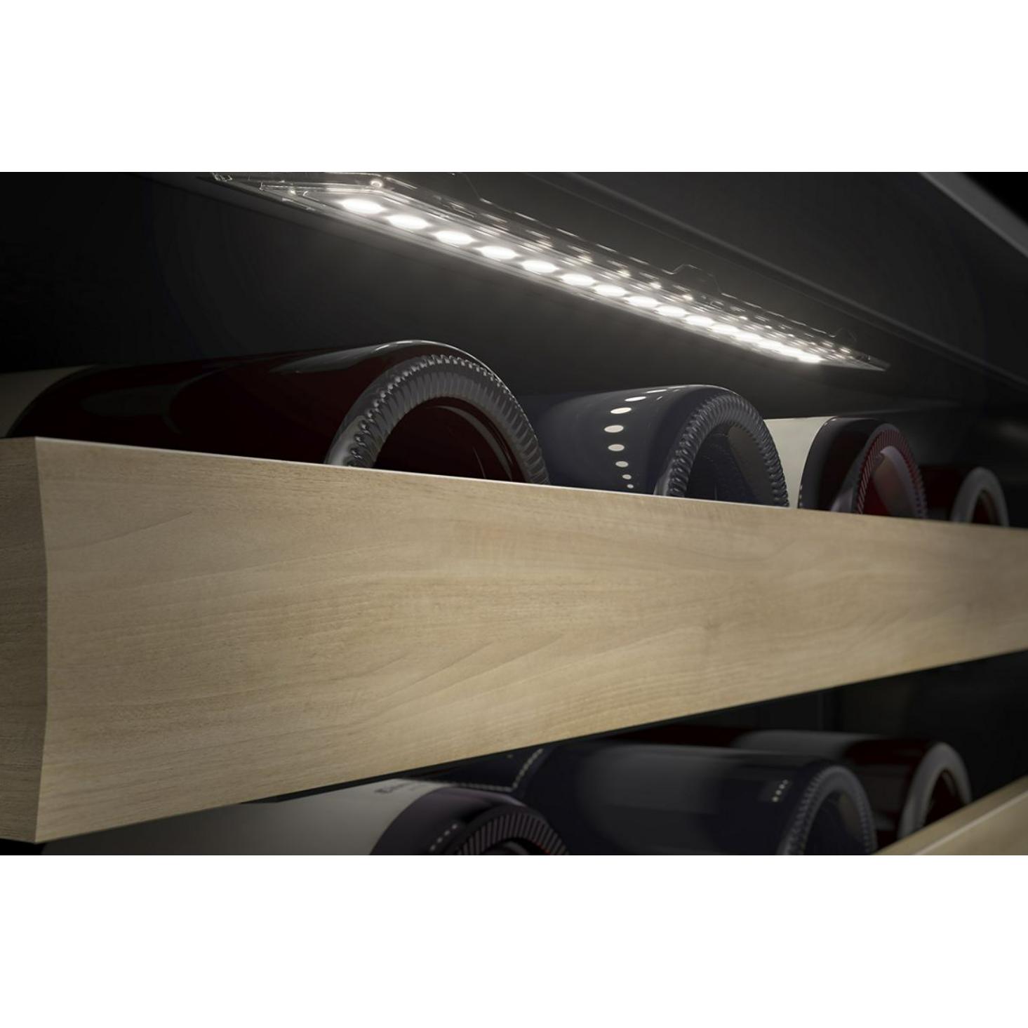 KitchenAid 46-Bottle Undercounter Wine Cellar with Full-Extension Wood-Front Racks KUWR524SBE IMAGE 6