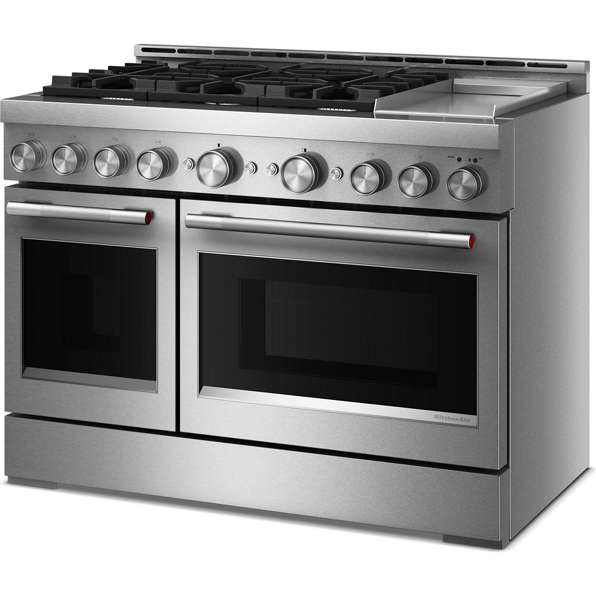 KitchenAid 48-inch Freestanding Gas Range with 6 Burners and Griddle KFGD948SSS IMAGE 5