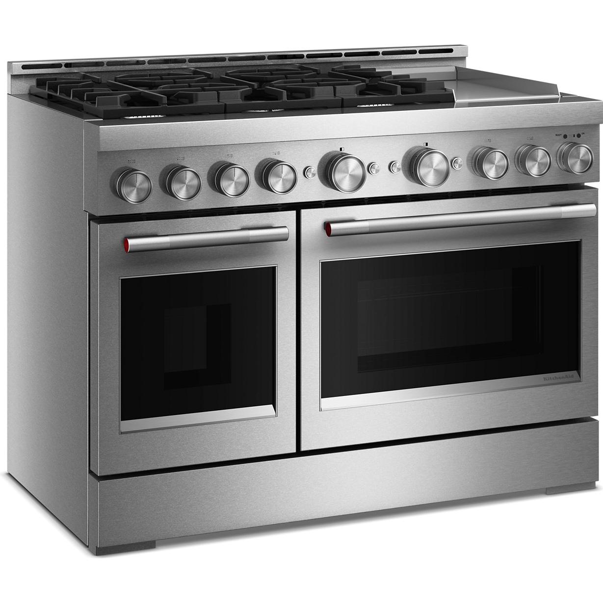 KitchenAid 48-inch Freestanding Gas Range with 6 Burners and Griddle KFGD948SSS IMAGE 6