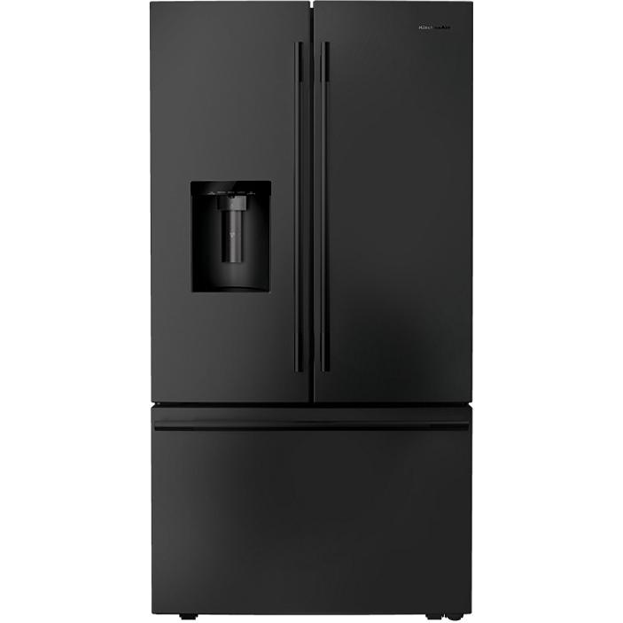 KitchenAid 36-inch French 3-Door Refrigerator with Water and Ice Dispensing System KRFF436SBE IMAGE 1