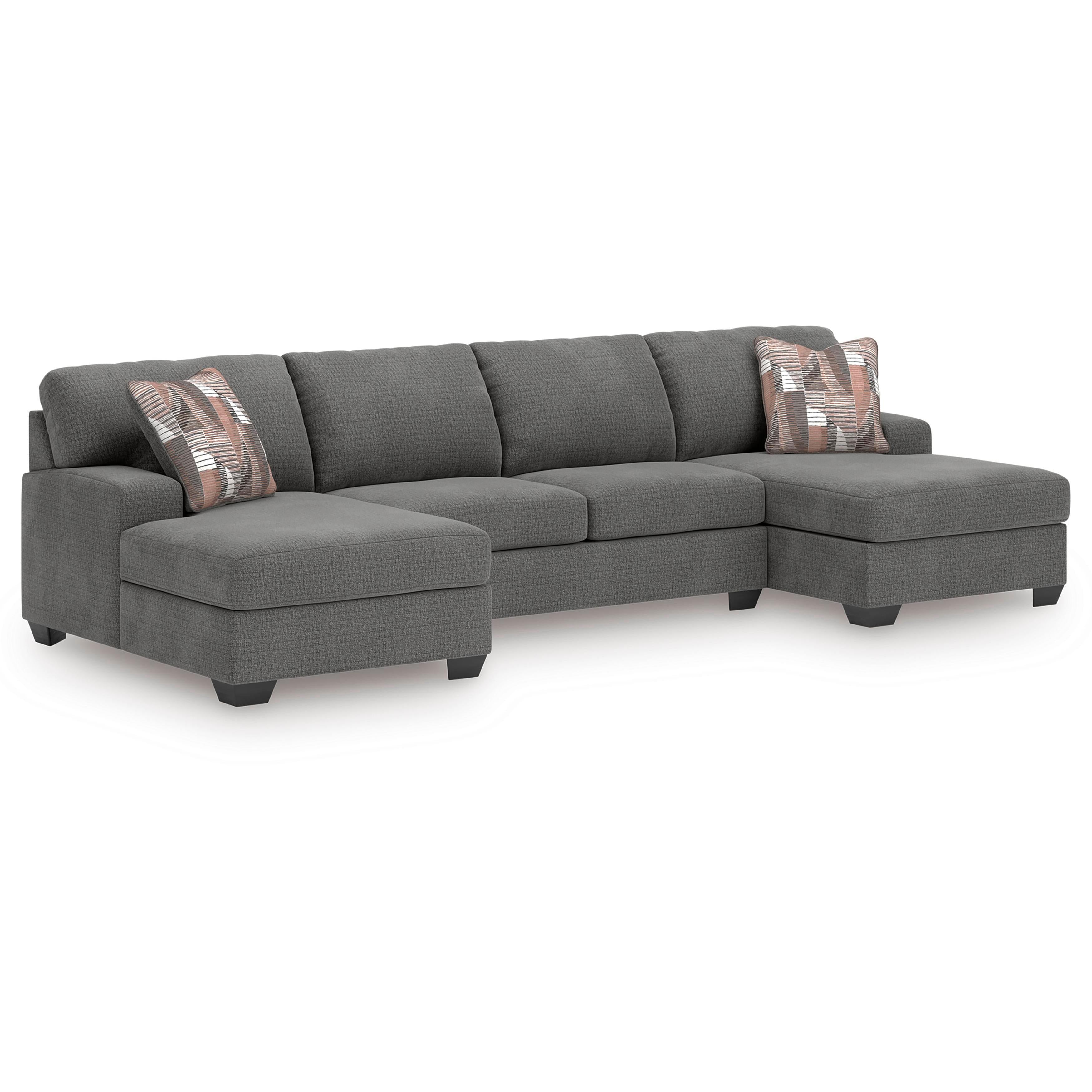 Signature Design by Ashley Seyler Lane 48405S3 3 pc Sectional with Double Chaise IMAGE 1