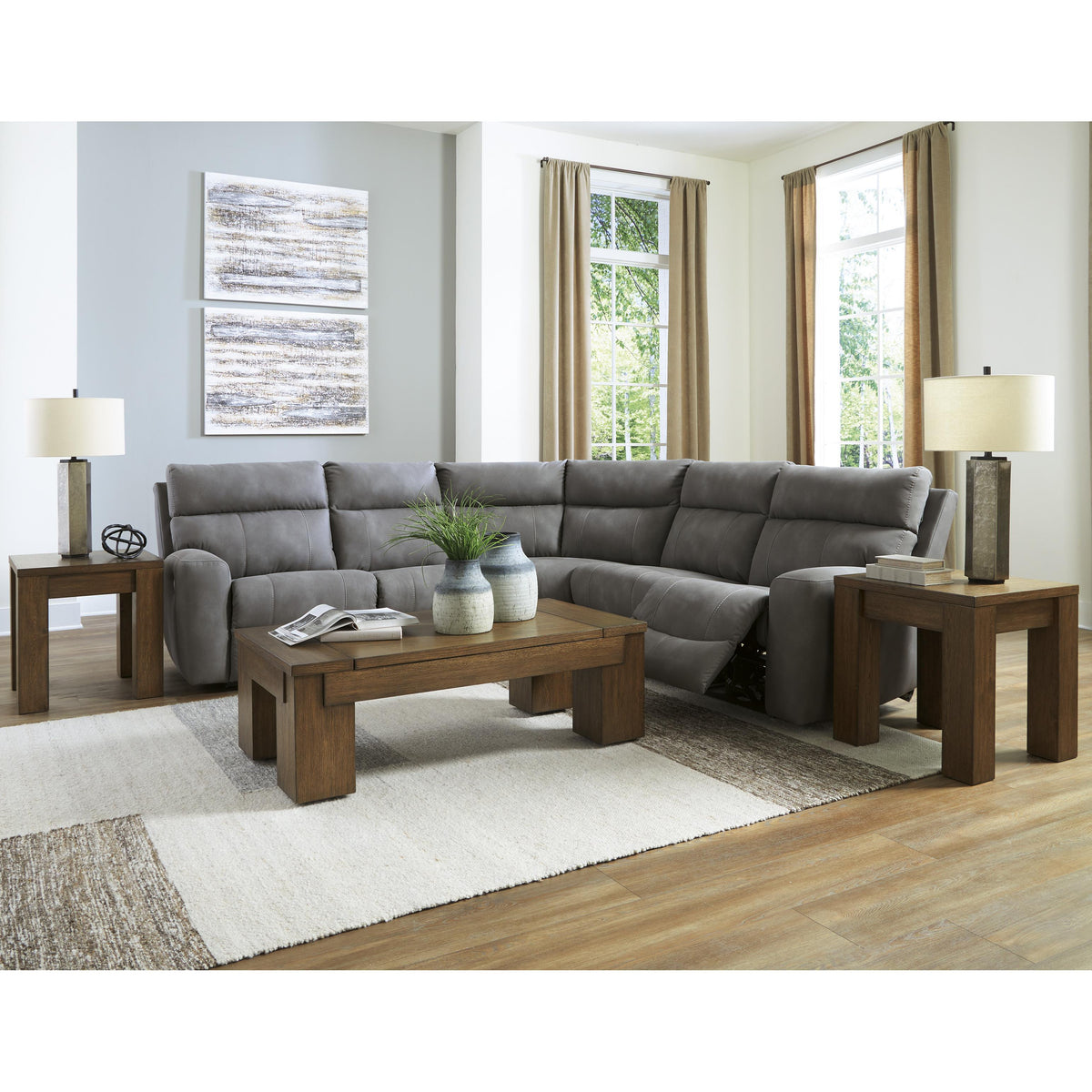 Signature Design by Ashley Next-Gen DuraPella 61003S8 5 pc Power Reclining Sectional IMAGE 5