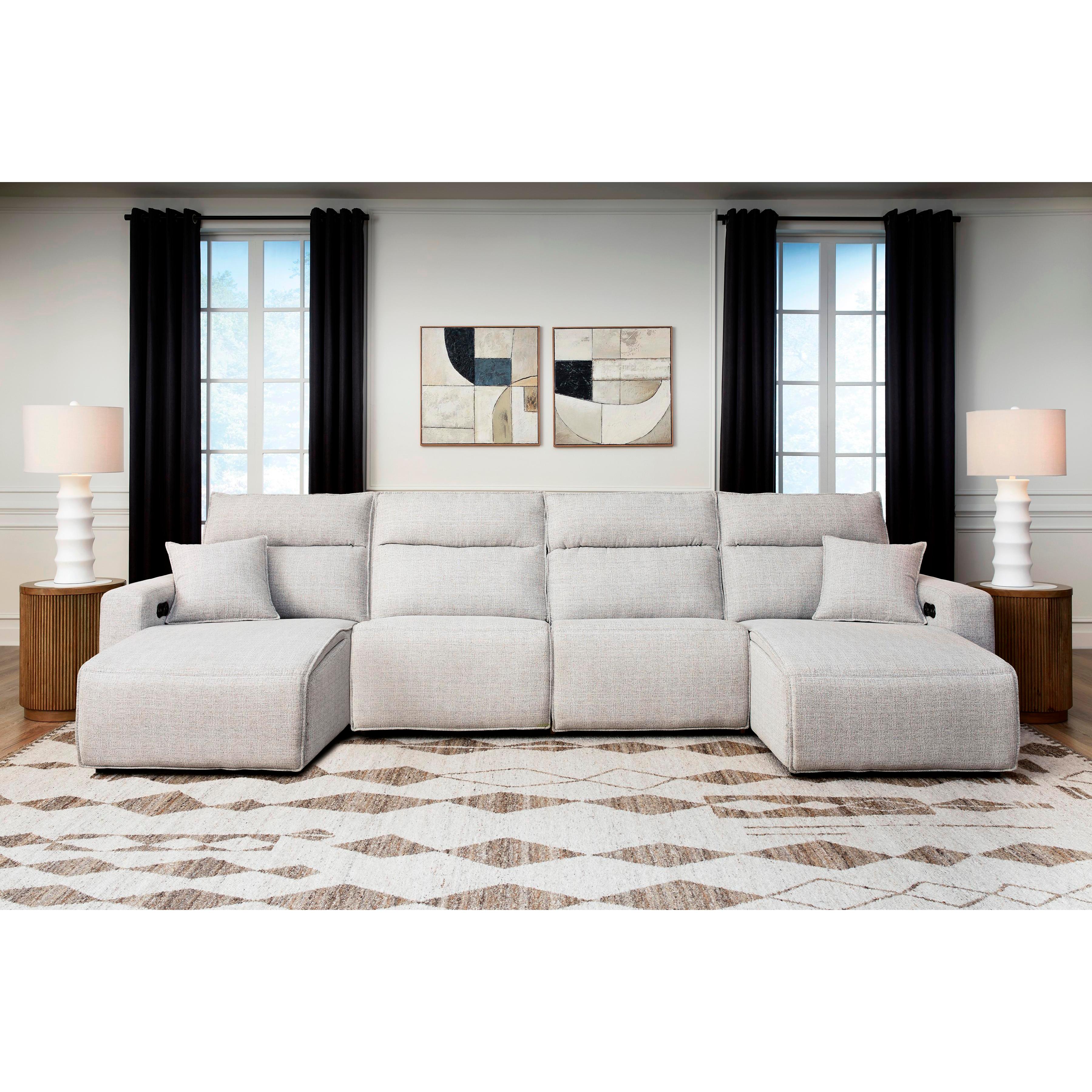 Signature Design by Ashley ModMax II 65907S11 4 pc Power Reclining Sectional with Chaise IMAGE 1
