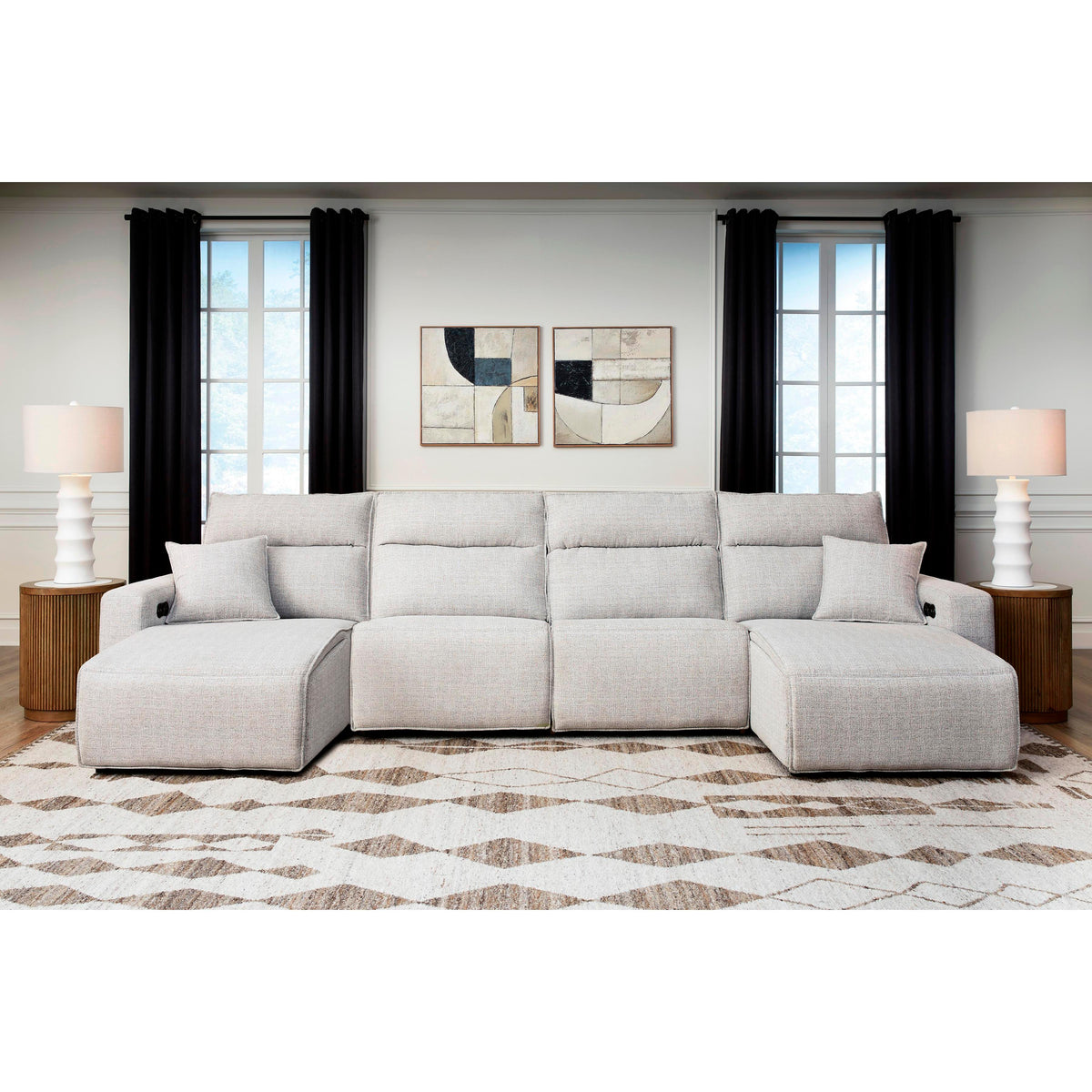 Signature Design by Ashley ModMax II 65907S11 4 pc Power Reclining Sectional with Chaise IMAGE 1