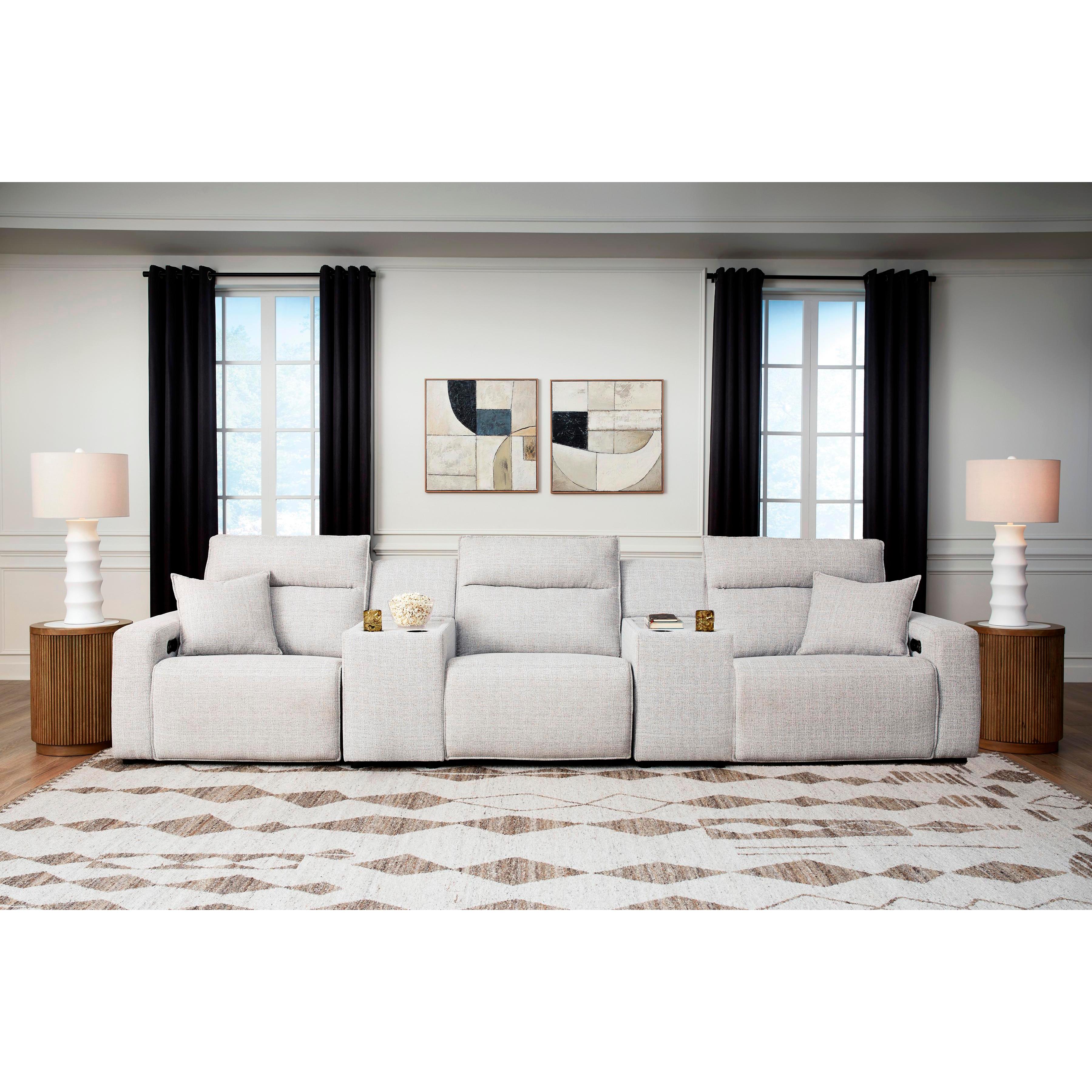 Signature Design by Ashley ModMax II 65907S14 5 pc Power Reclining Sectional with Consoles IMAGE 1