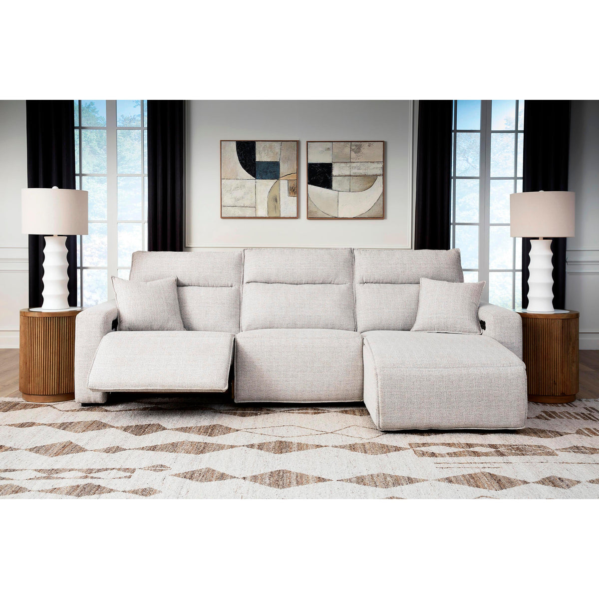 Signature Design by Ashley ModMax II 65907S22 3 pc Reclining Sofa Chaise IMAGE 2