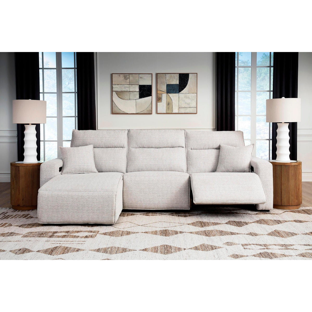 Signature Design by Ashley ModMax II 65907S23 3 pc Reclining Sofa Chaise IMAGE 2