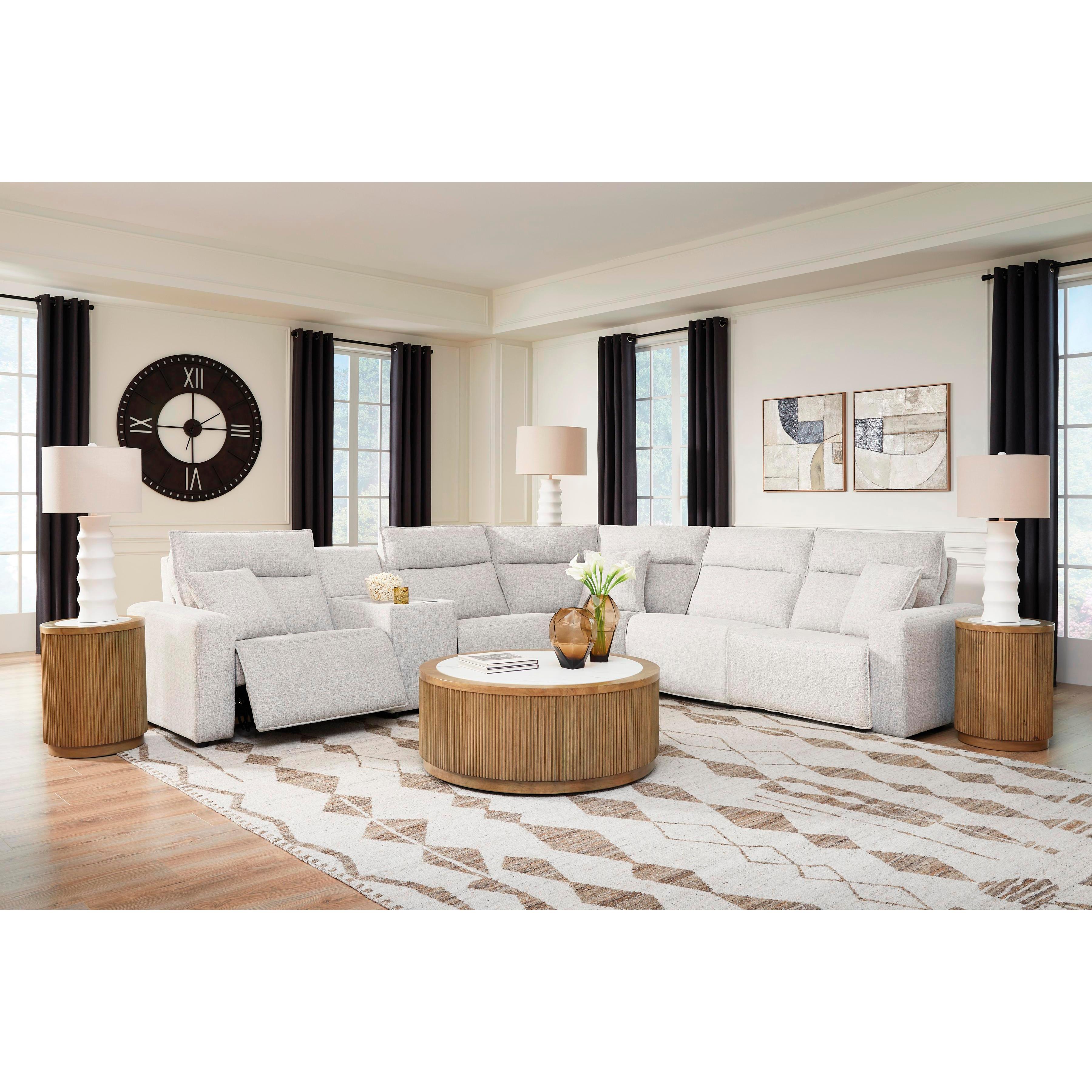 Signature Design by Ashley ModMax II 65907S36 6 pc Reclining Sectional with Console IMAGE 3