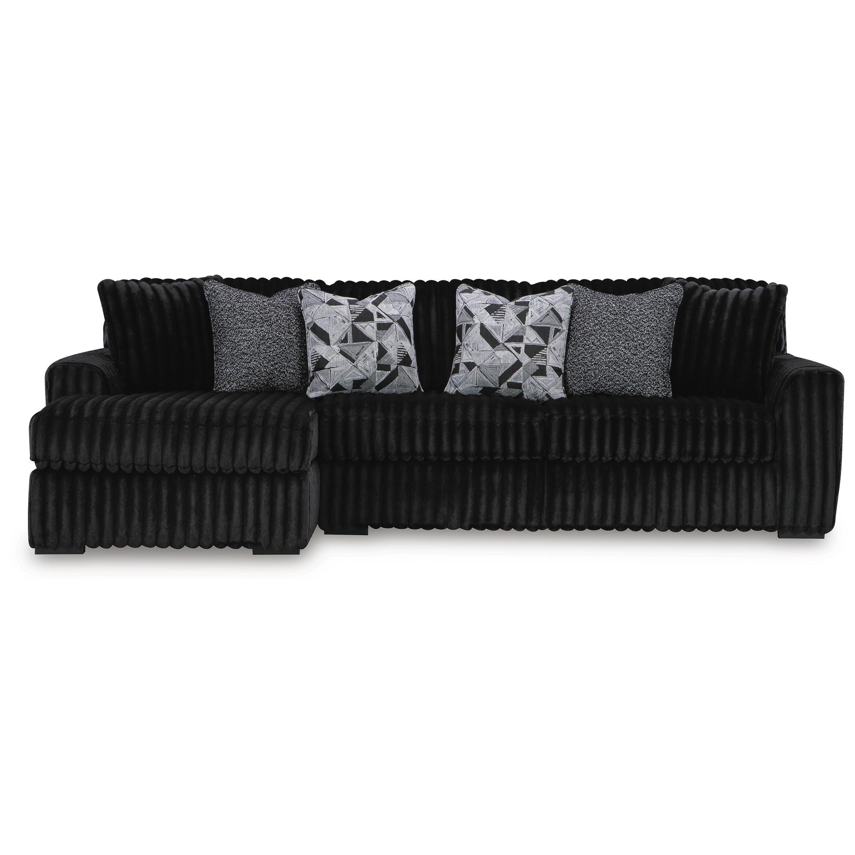 Signature Design by Ashley Midnight-Madness 98103S15 3 pc Sectional with Chaise IMAGE 1
