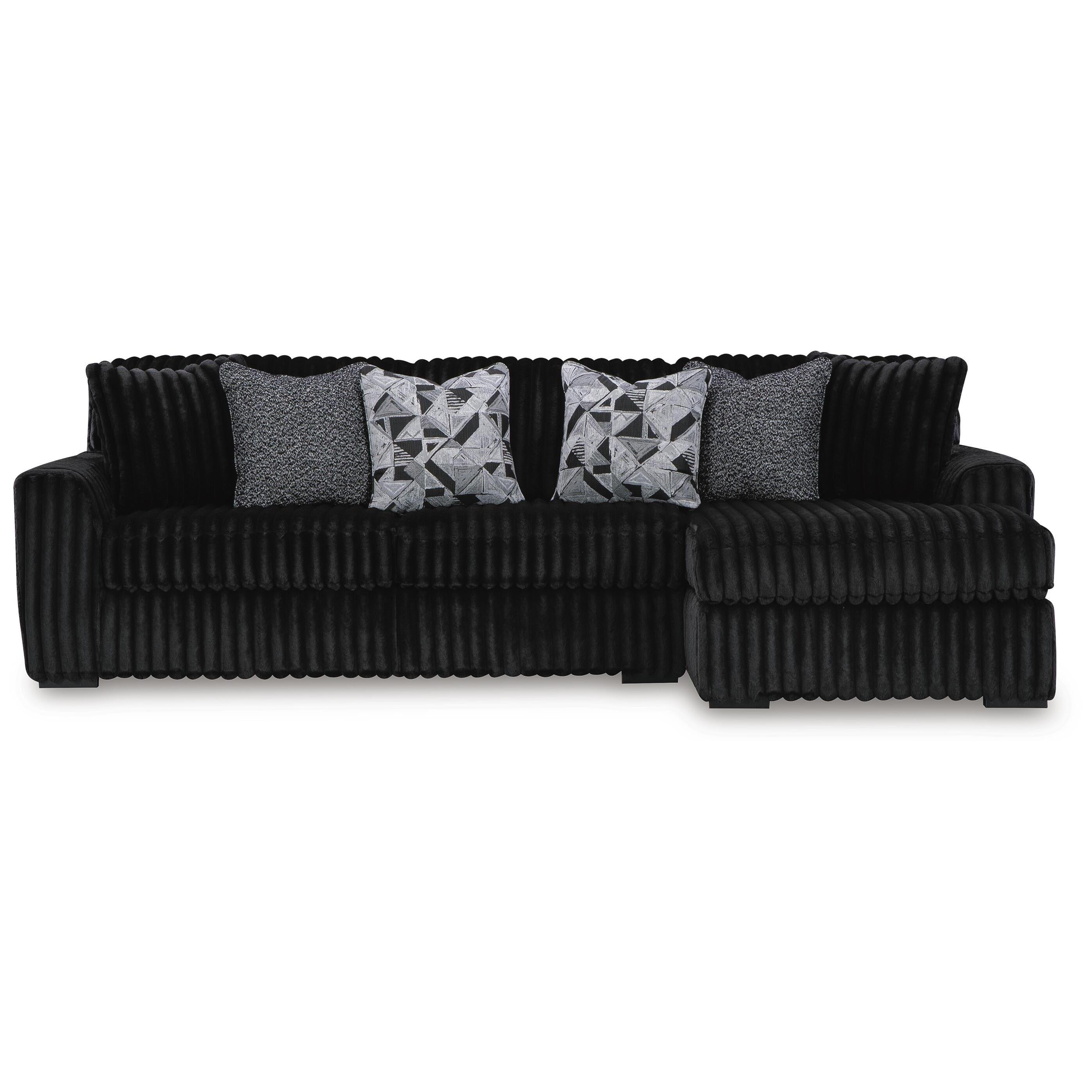 Signature Design by Ashley Midnight-Madness 98103S16 3 pc Sectional with Chaise IMAGE 1