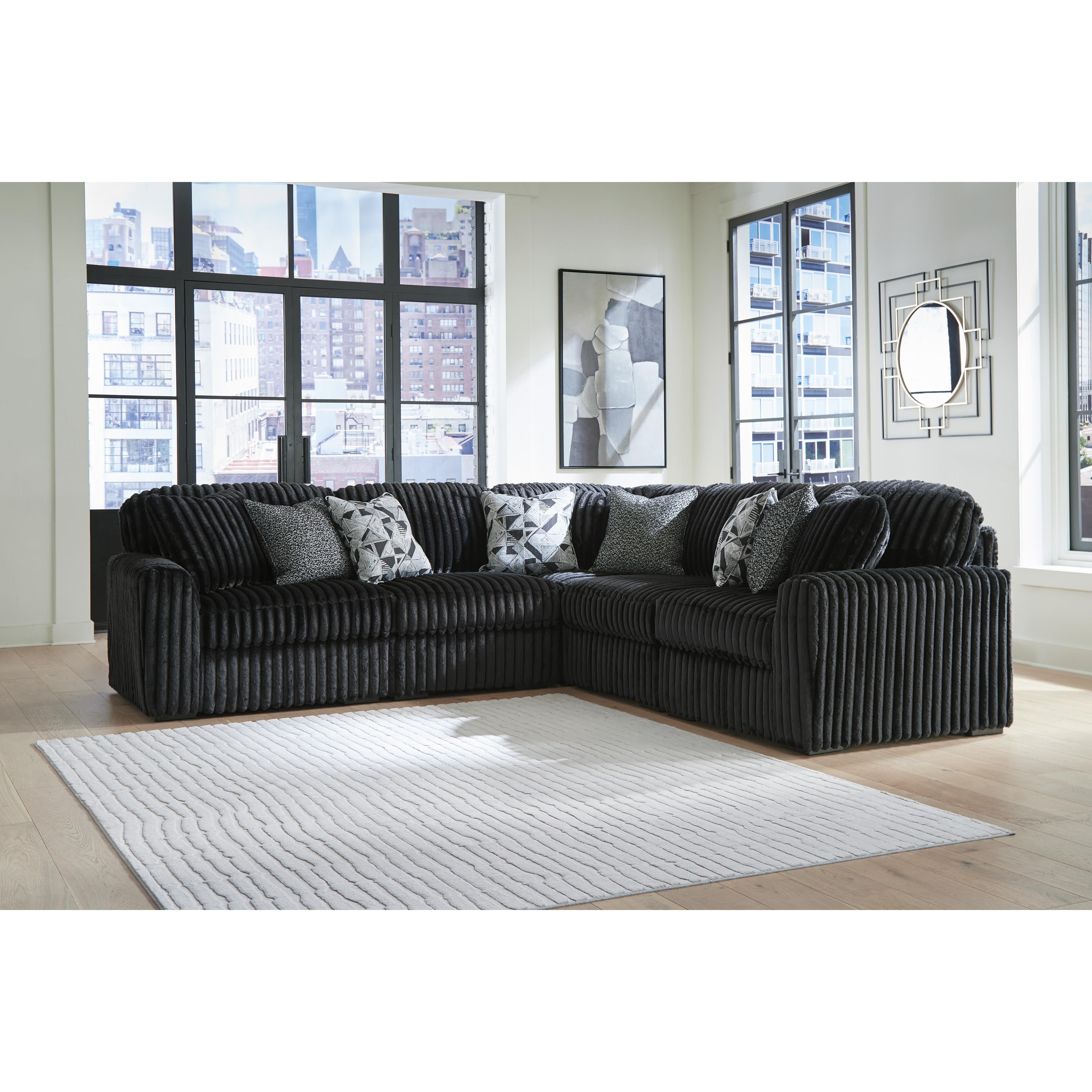 Signature Design by Ashley Midnight-Madness 98103S26 5 pc Sectional IMAGE 2