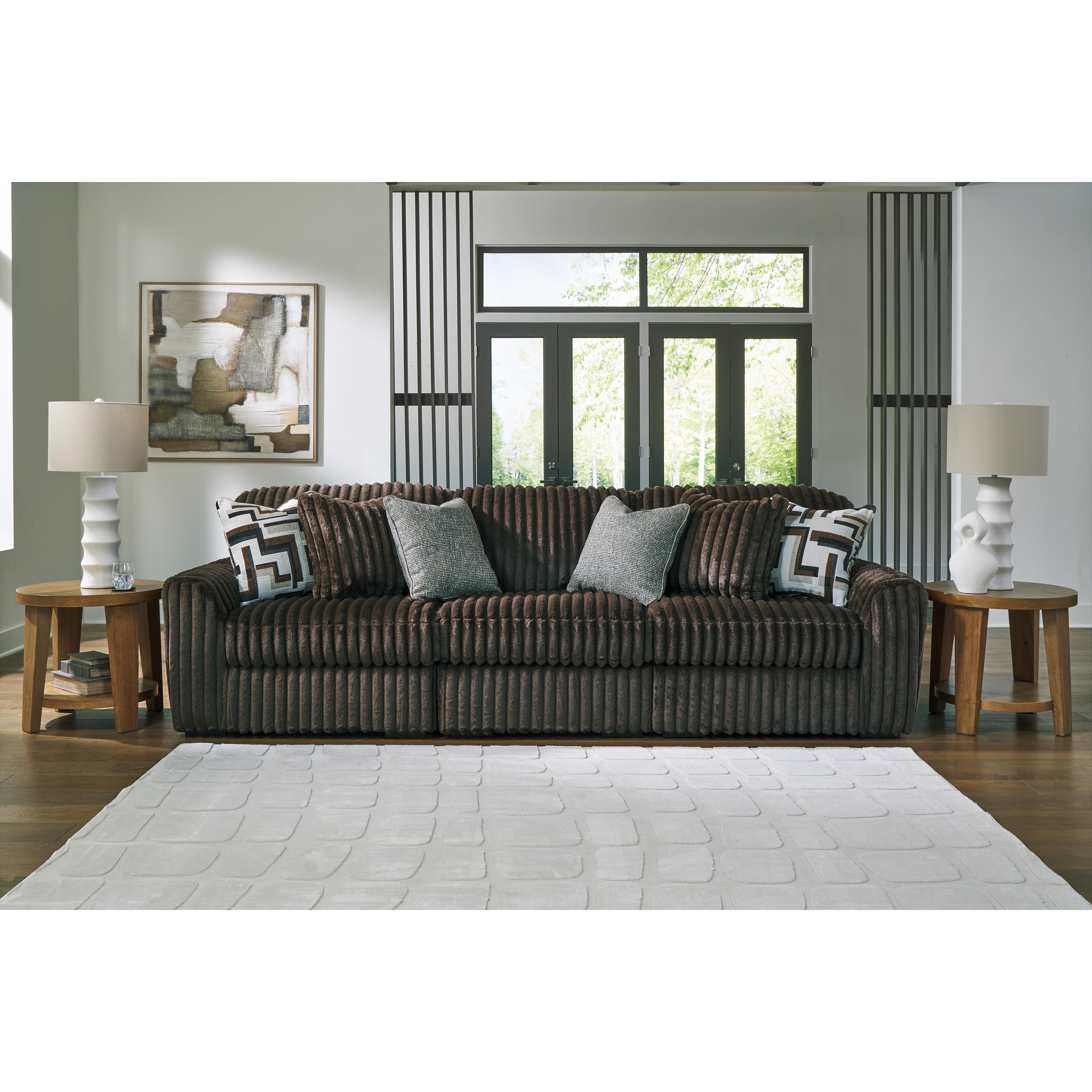 Signature Design by Ashley Midnight-Madness 98104S12 3 pc Sectional Sofa IMAGE 1